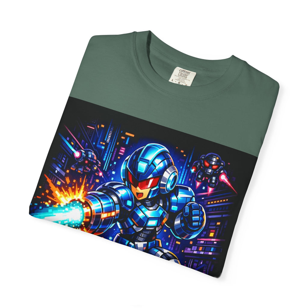 Neon Cyberpunk Robot Battle