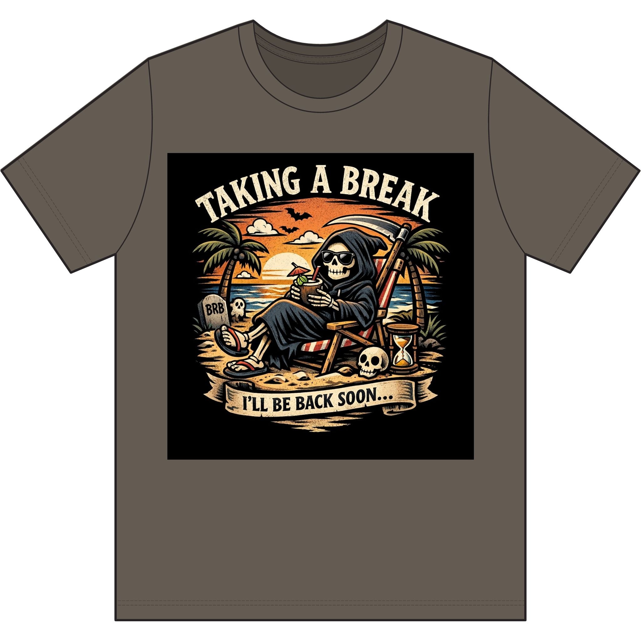 Grim Reaper Beach Vacation