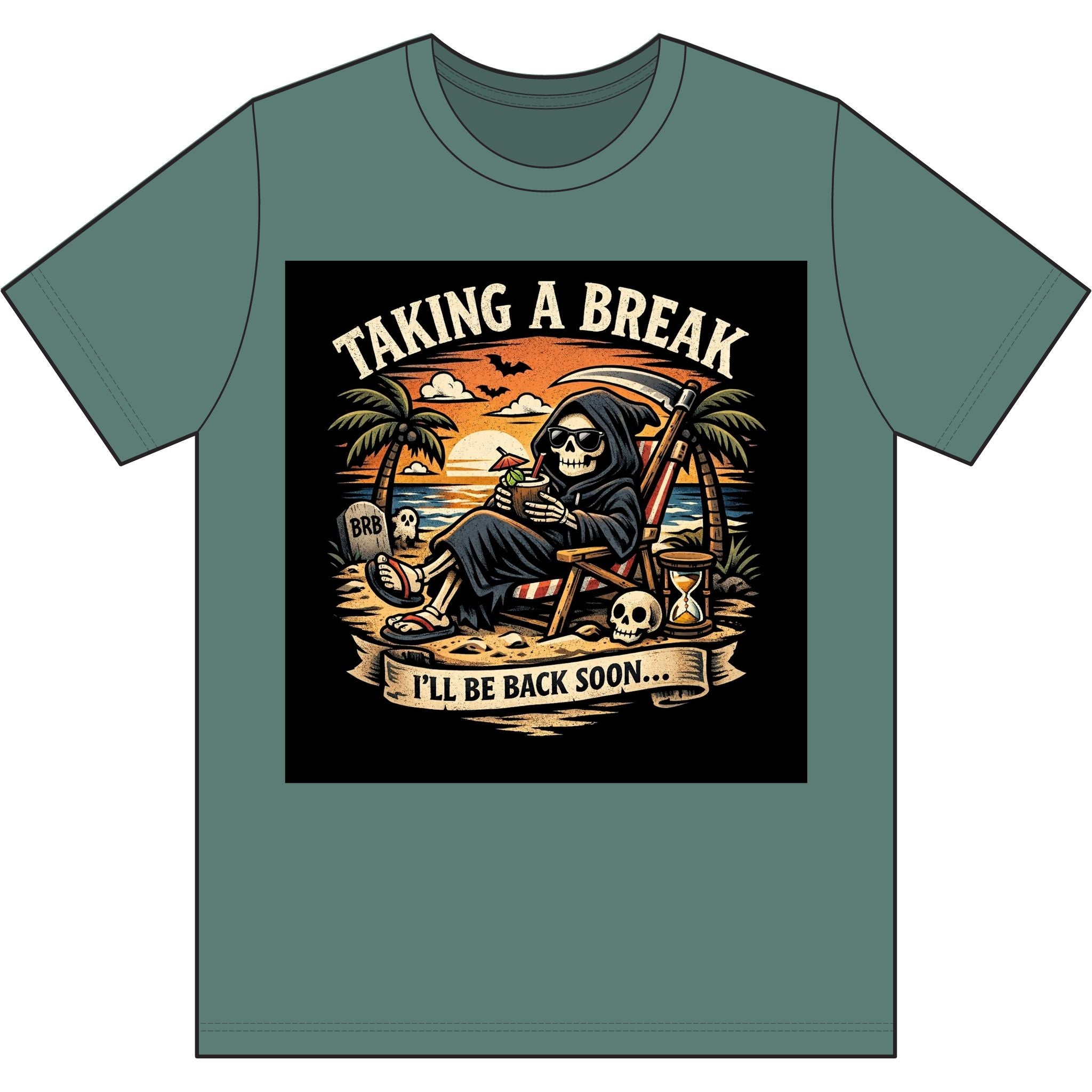 Grim Reaper Beach Vacation