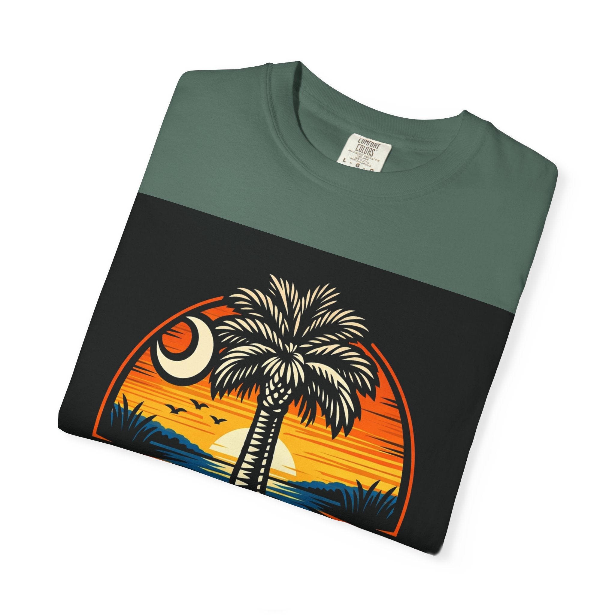 Tropical Sunset Palm