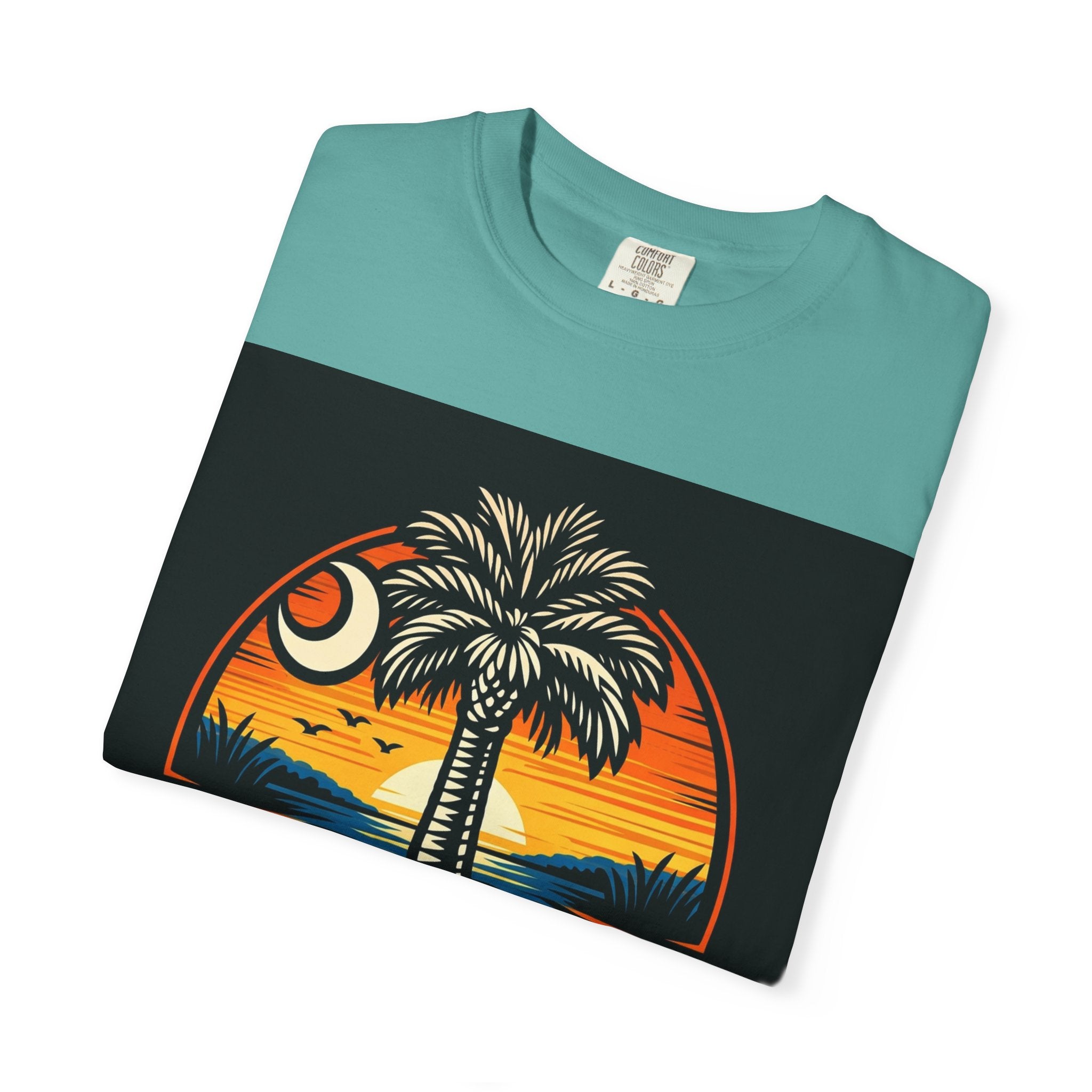 Tropical Sunset Palm