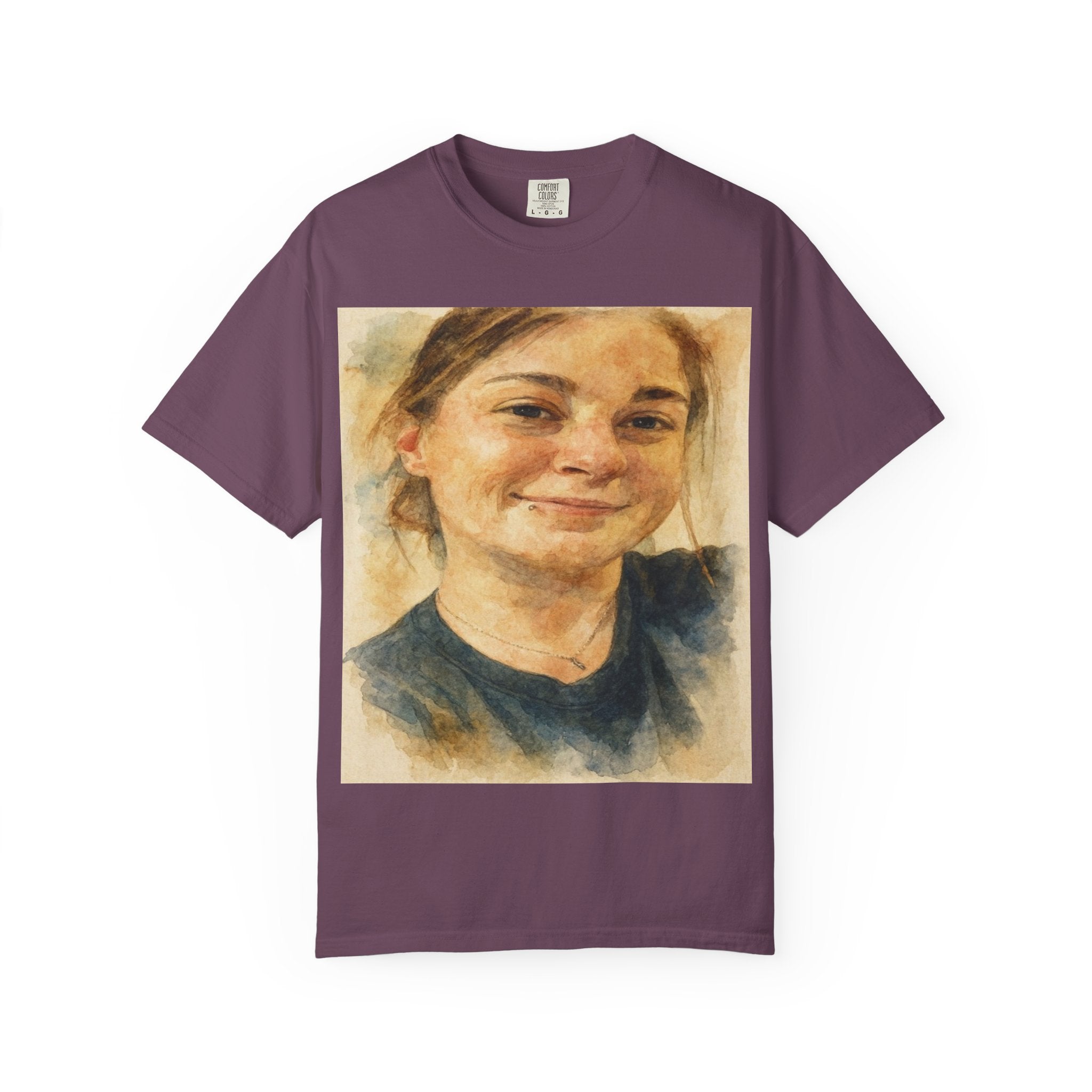 Contemplative Portrait in Watercolor