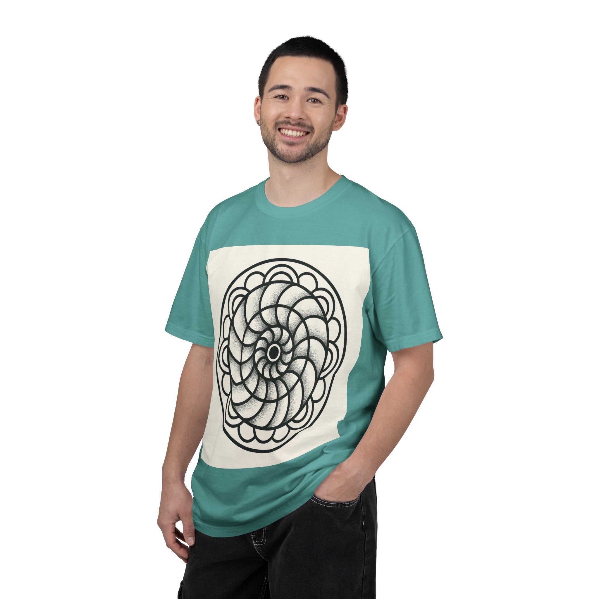 Intricate Black and White Mandala Design