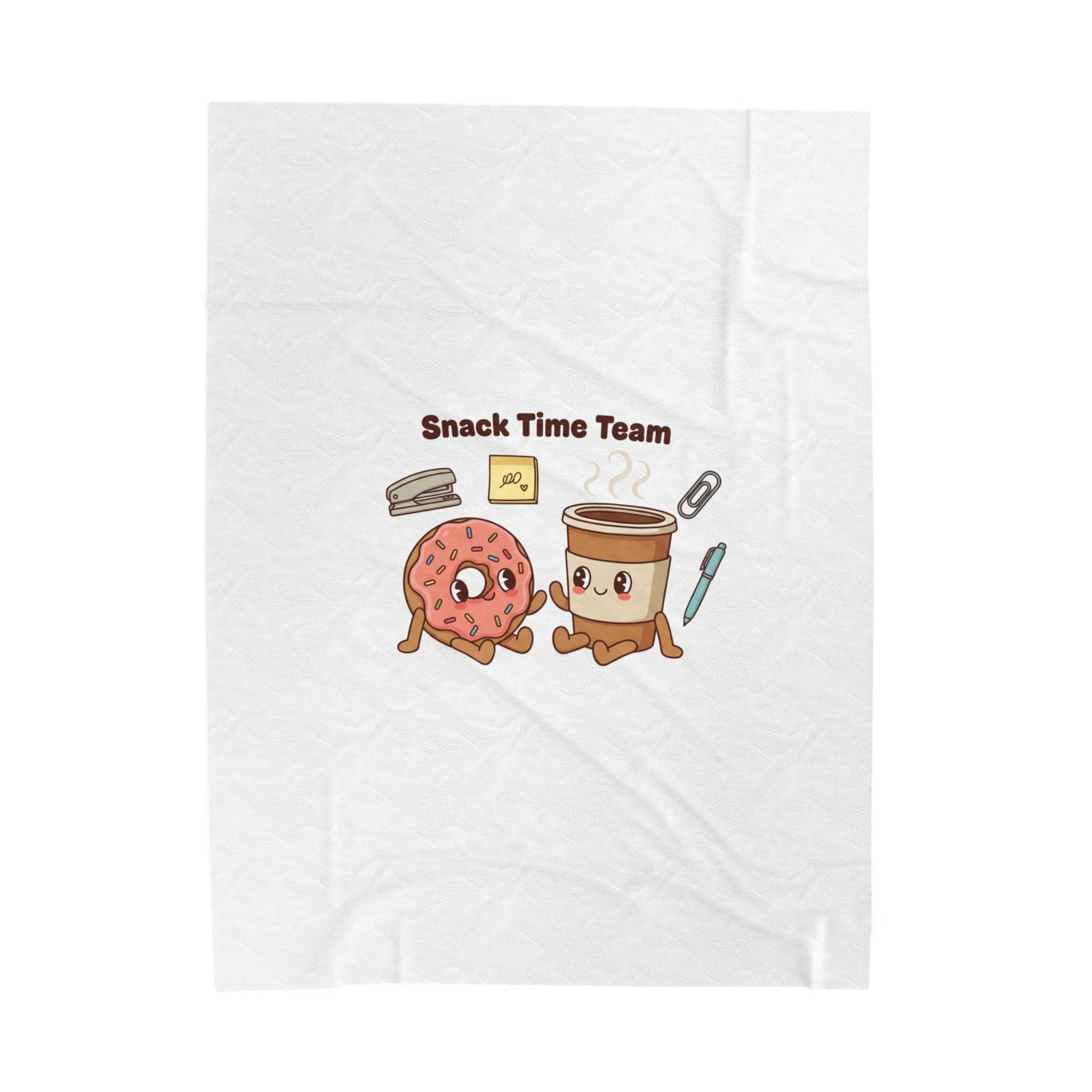 Snack Time Team Blanket | office humor, coffee fuel