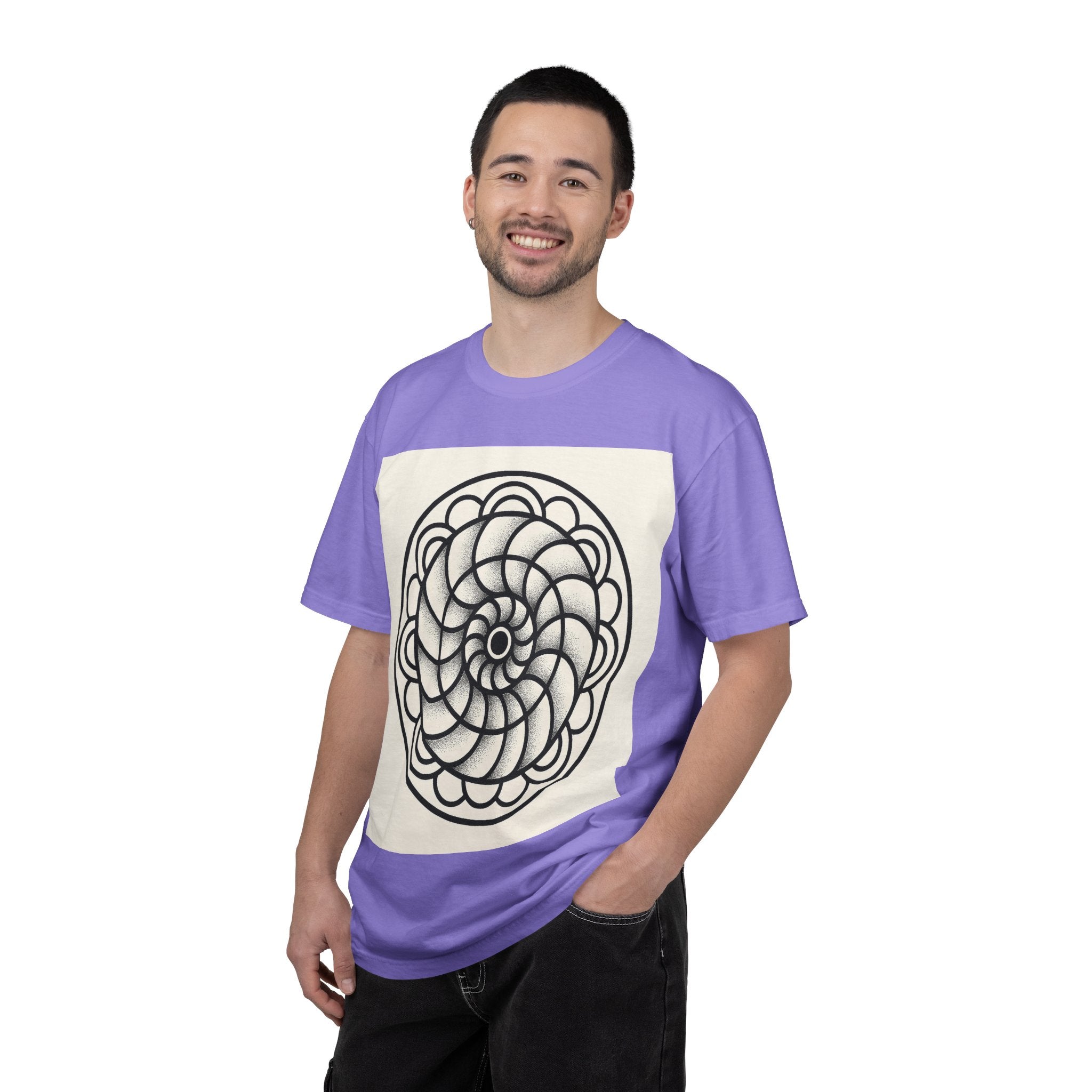 Intricate Black and White Mandala Design