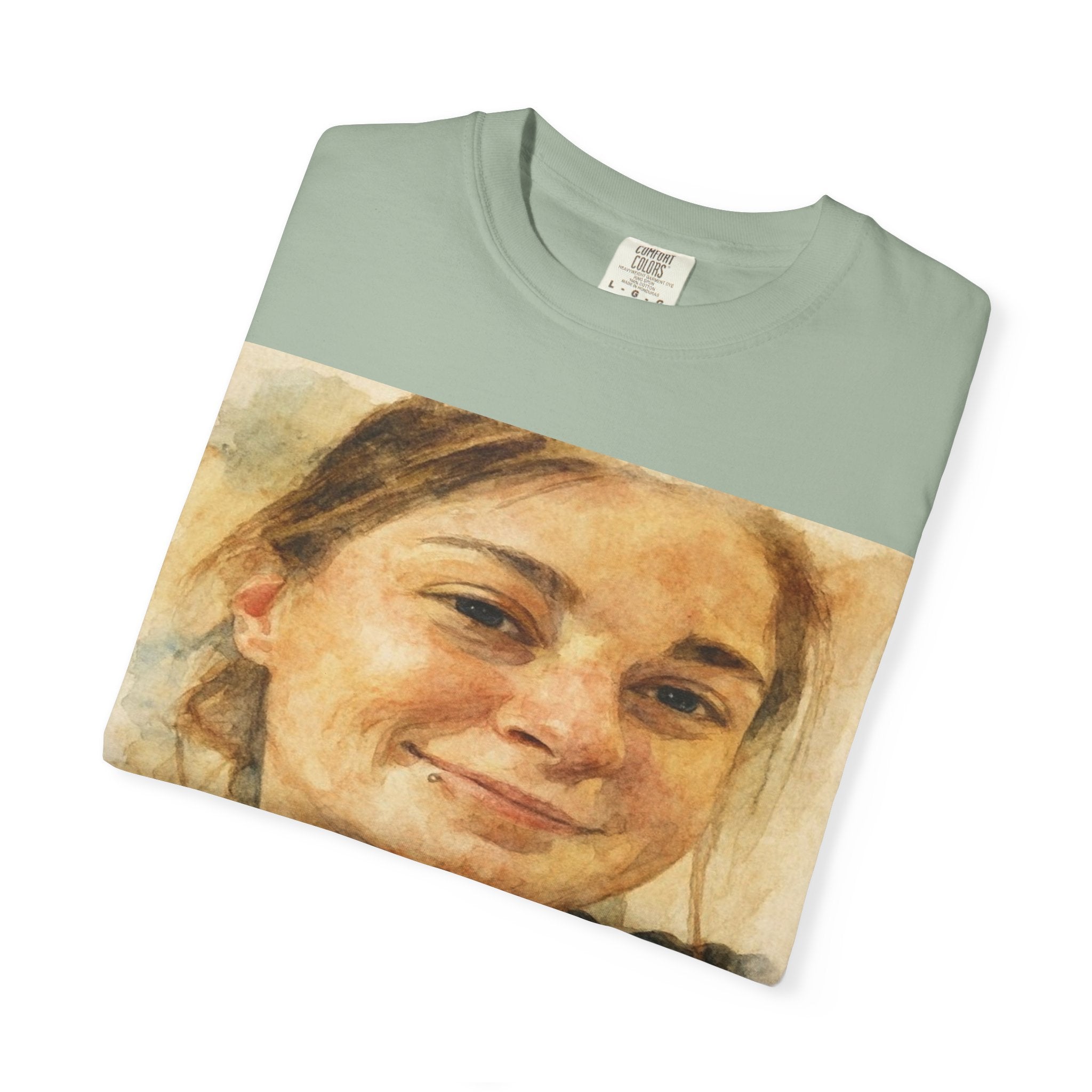 Contemplative Portrait in Watercolor