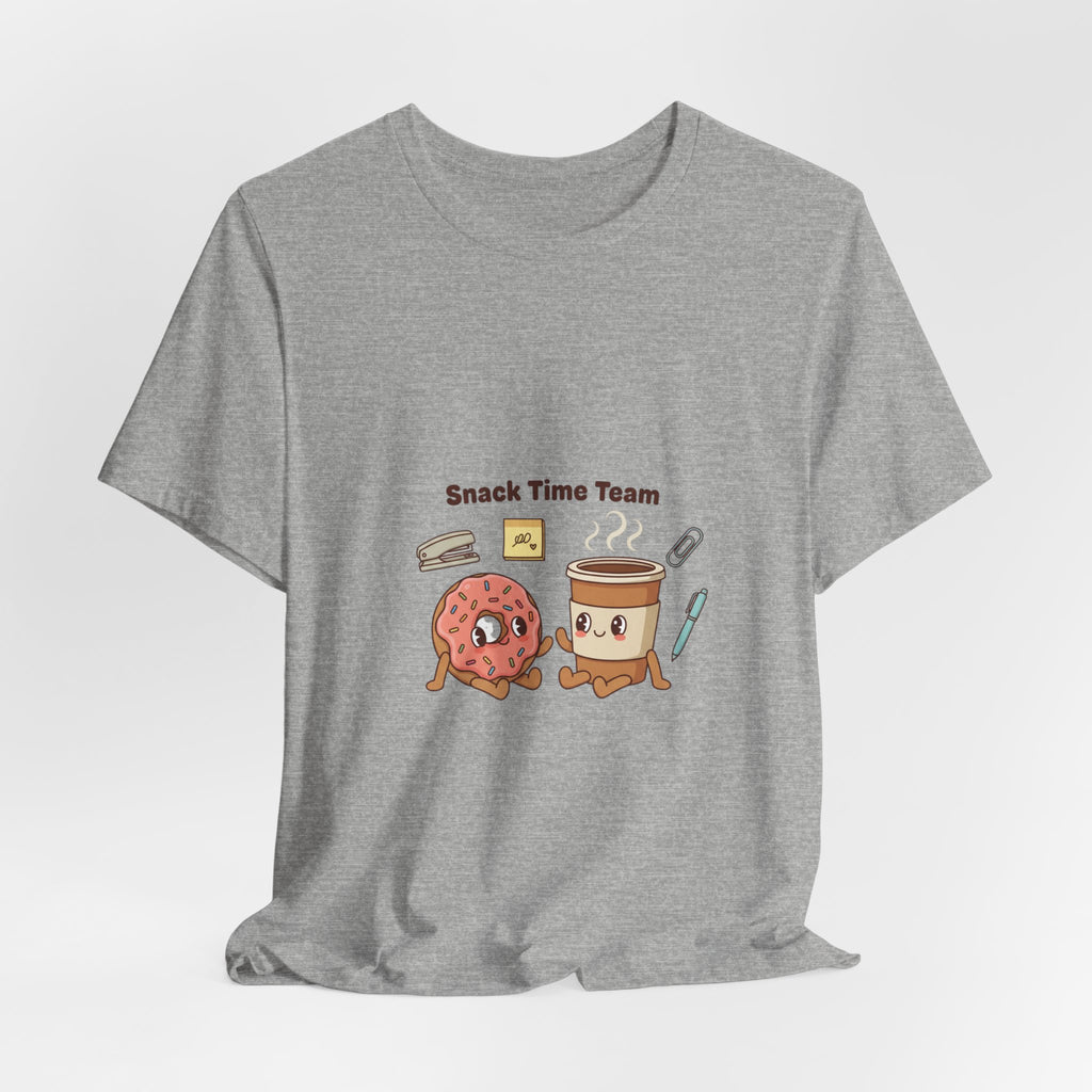 Snack Time Team T-Shirt | Office Humor, Coffee Fuel, Meeting Memes