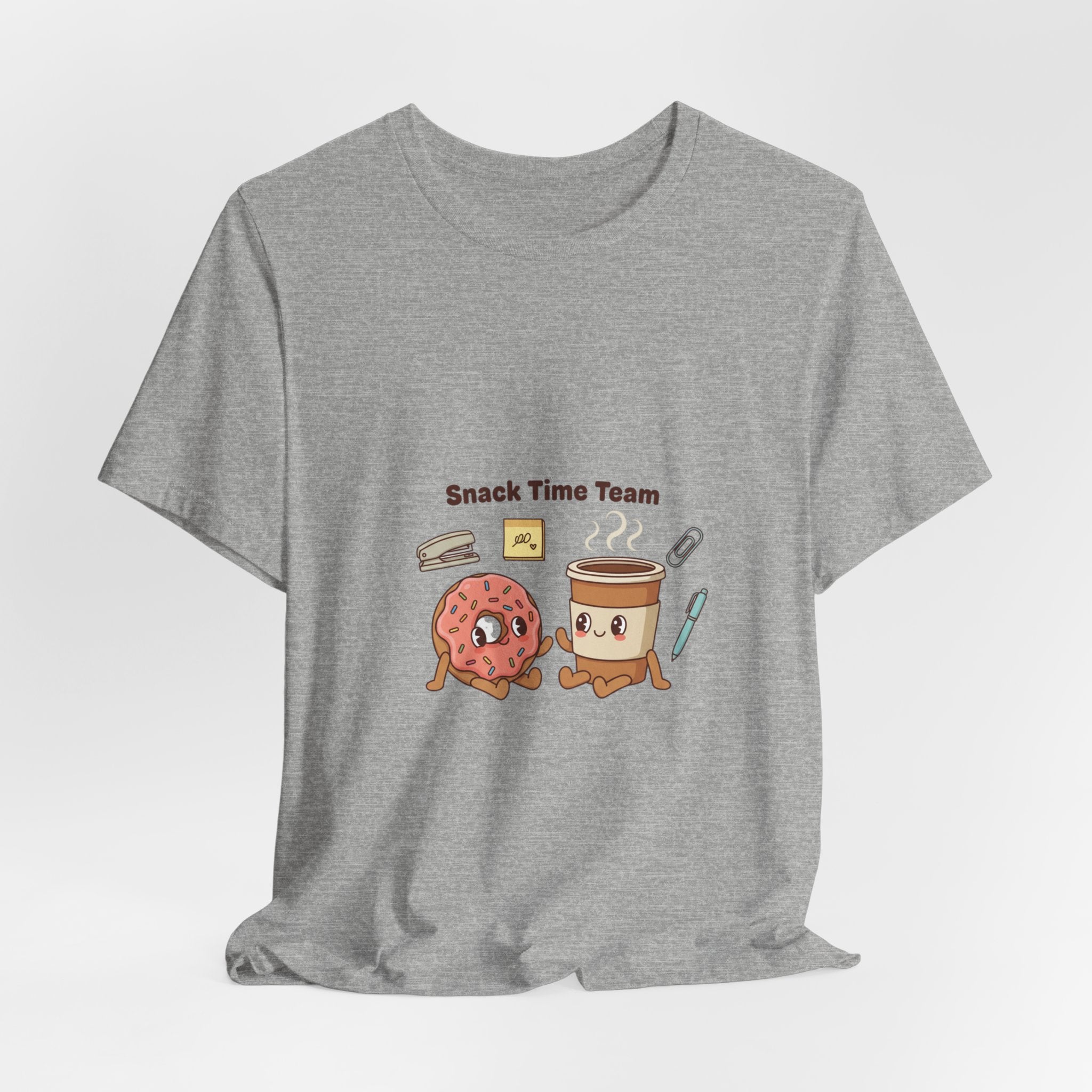 Snack Time Team T-Shirt | Office Humor, Coffee Fuel, Meeting Memes