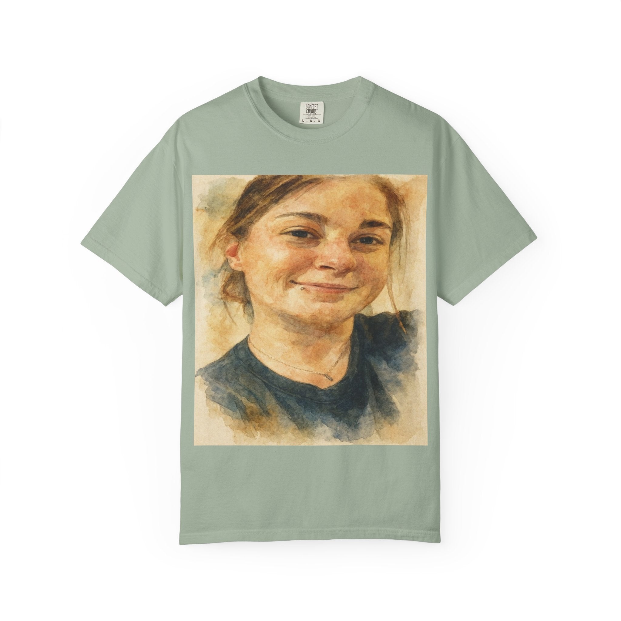 Contemplative Portrait in Watercolor