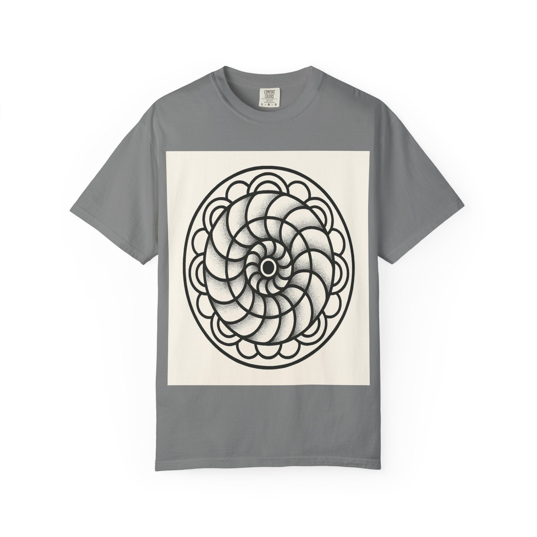 Intricate Black and White Mandala Design
