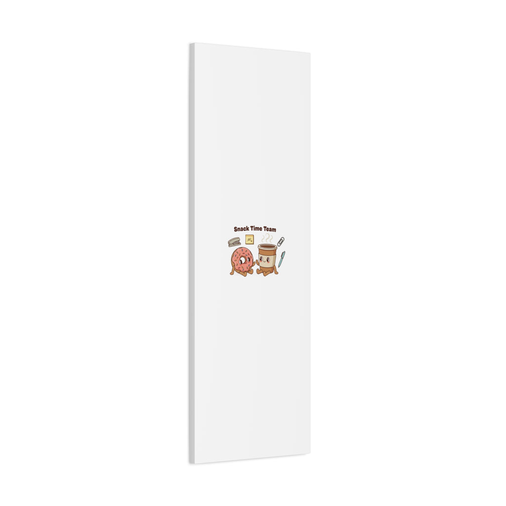 Snack Time Team Canvas | office humor, coffee fuel