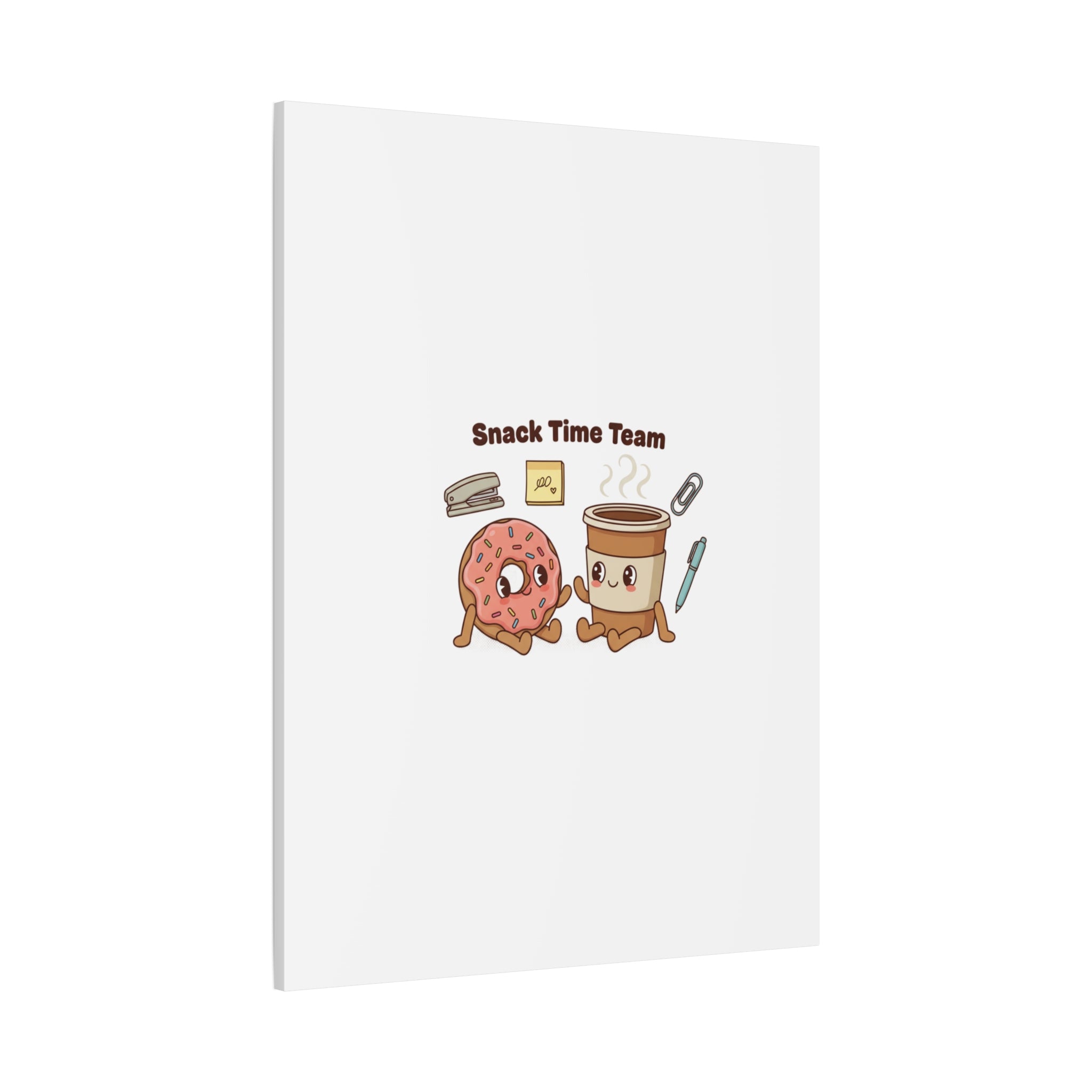 Snack Time Team Canvas | office humor, coffee fuel