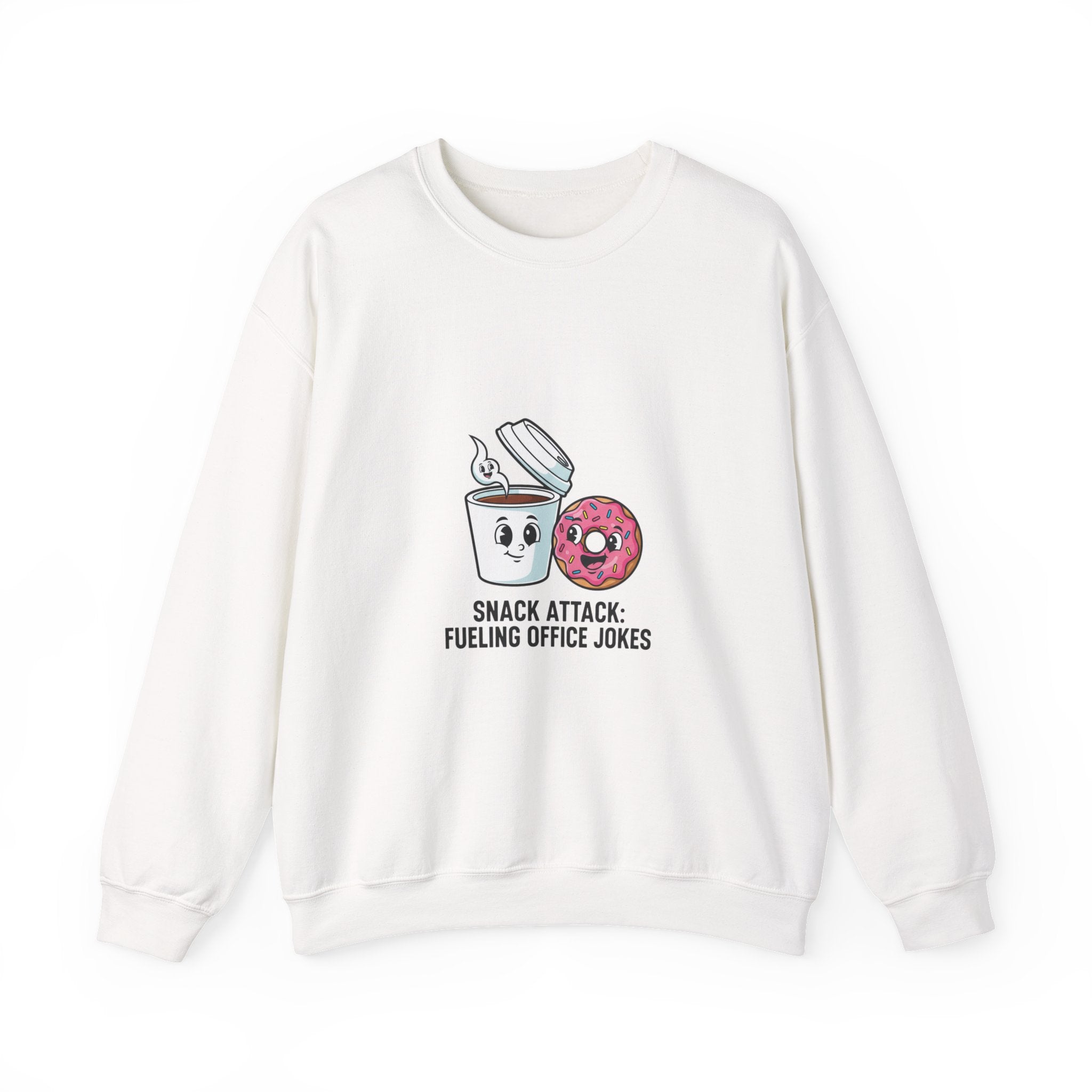 Snack Attack Coffee & Donut Sweatshirt | office humor, meeting memes