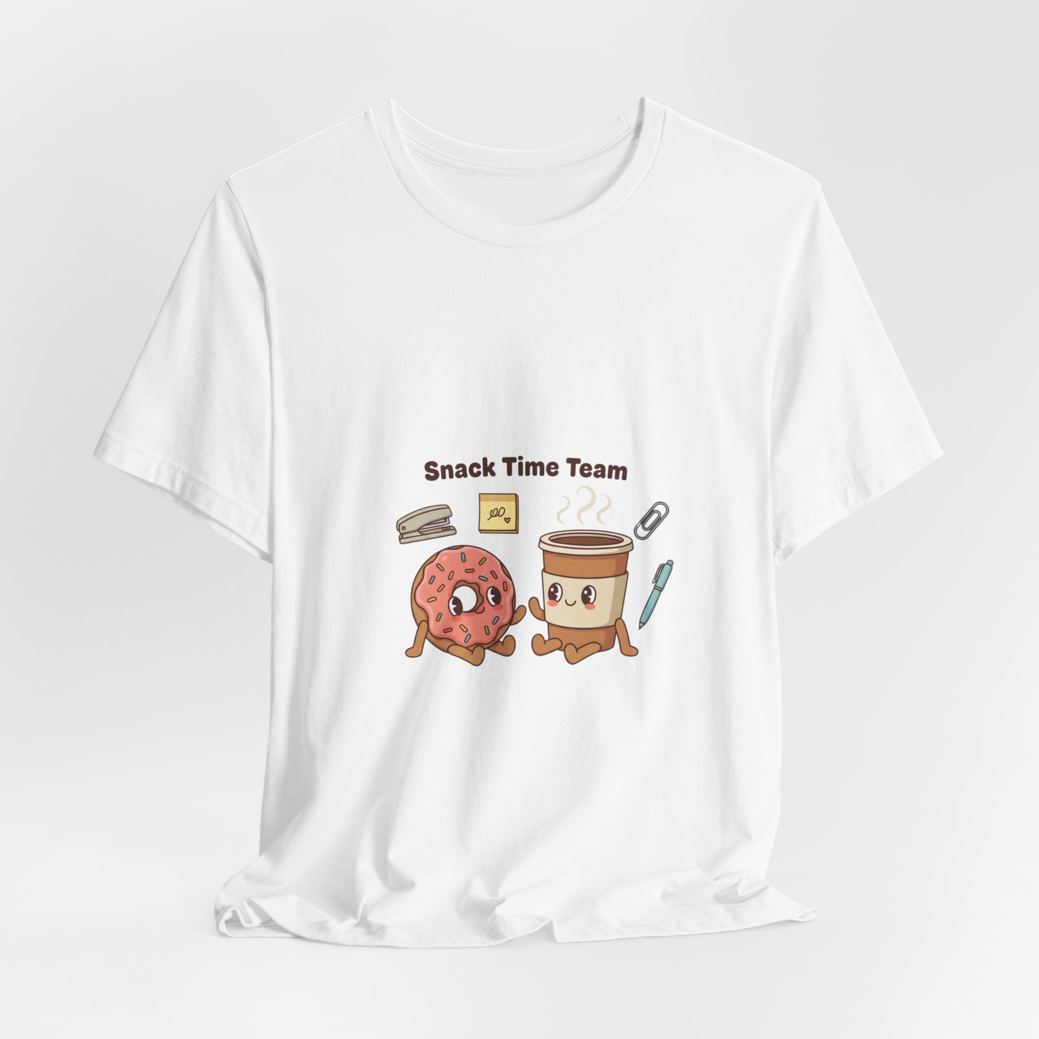 Snack Time Team T-Shirt | Office Humor, Coffee Fuel, Meeting Memes
