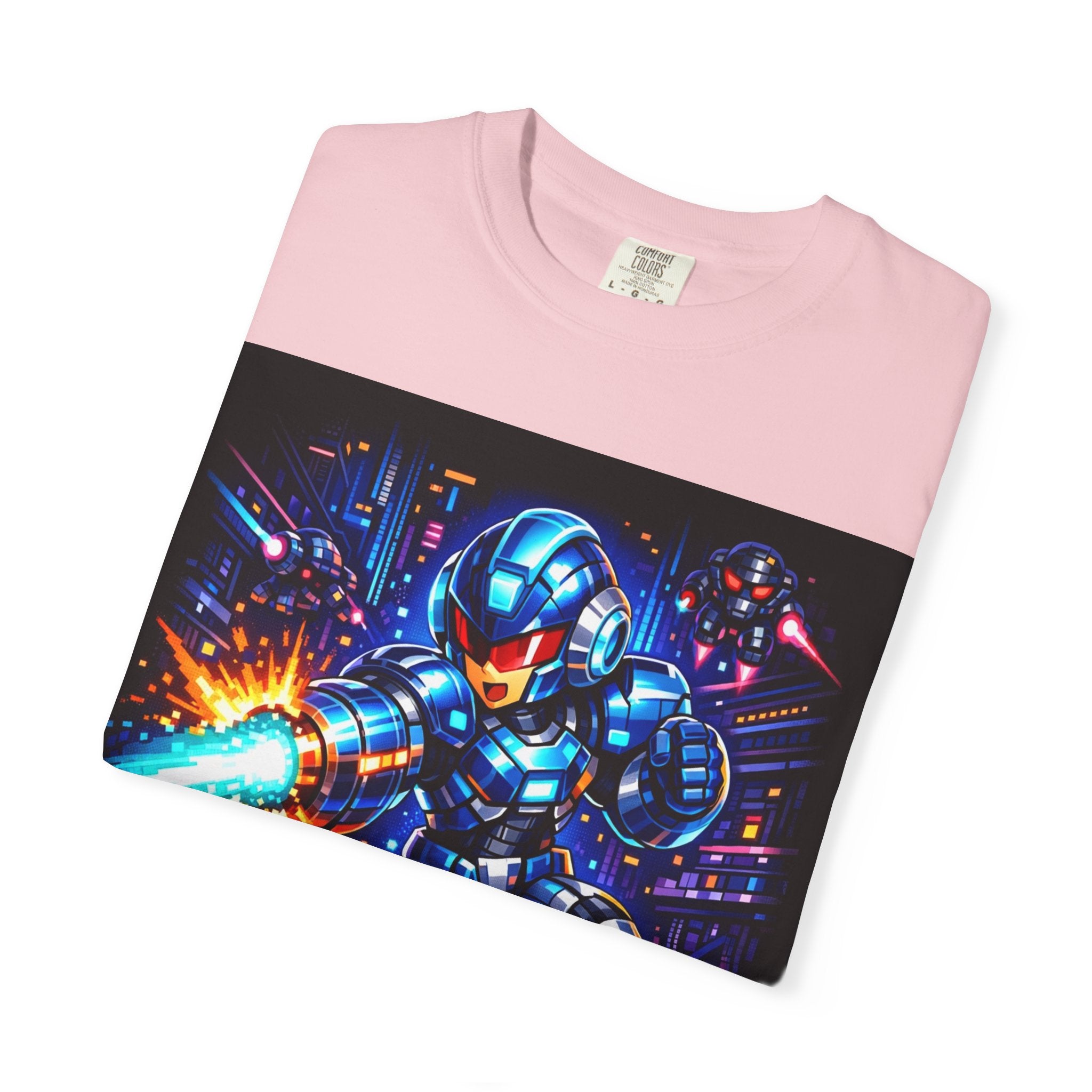 Neon Cyberpunk Robot Battle