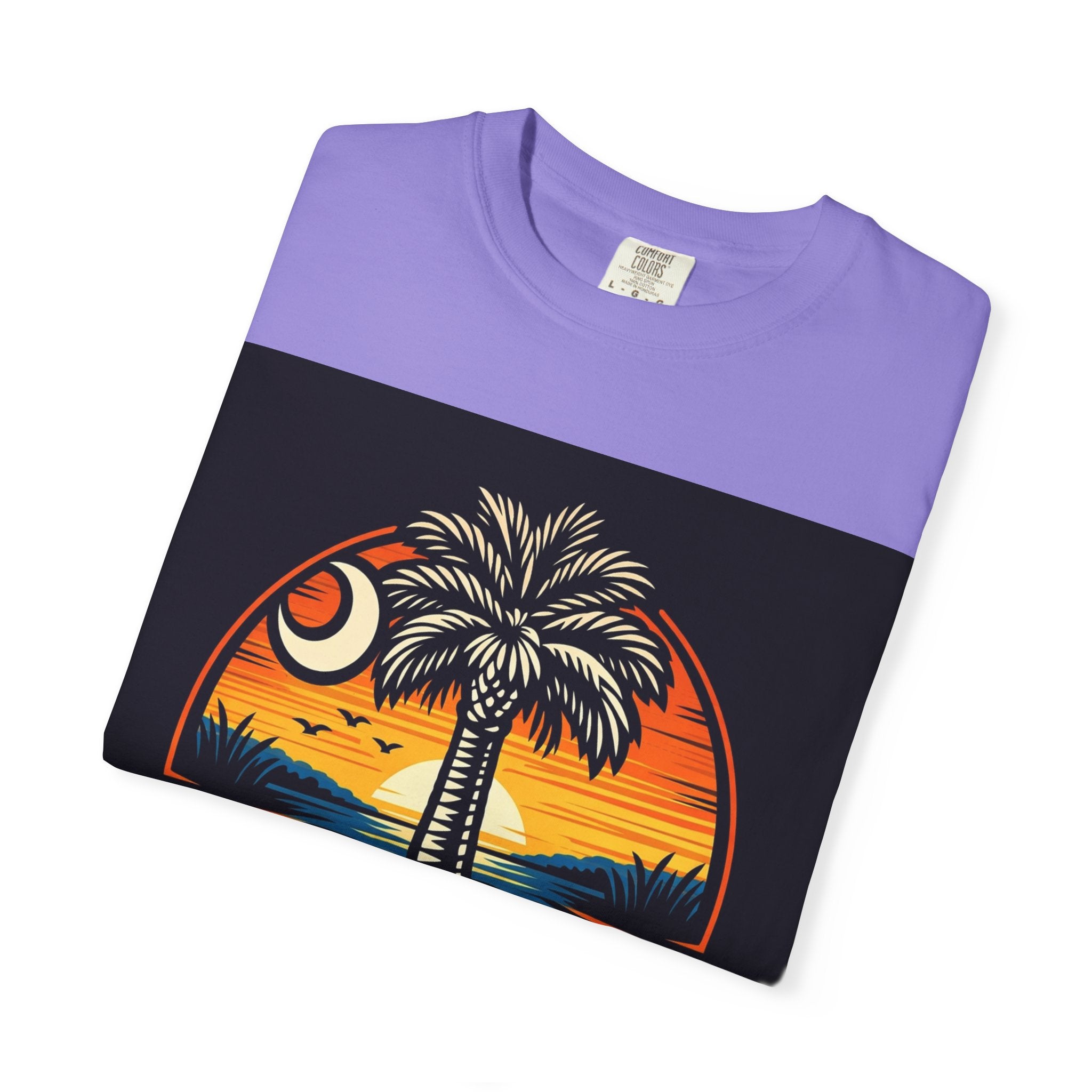 Tropical Sunset Palm