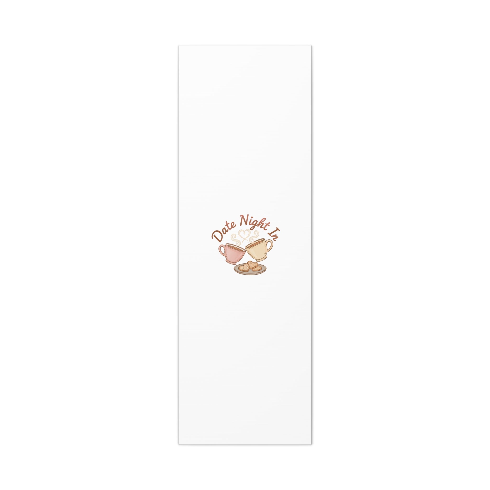 Date Night In Canvas, cozy couple, candlelit snuggle wall art