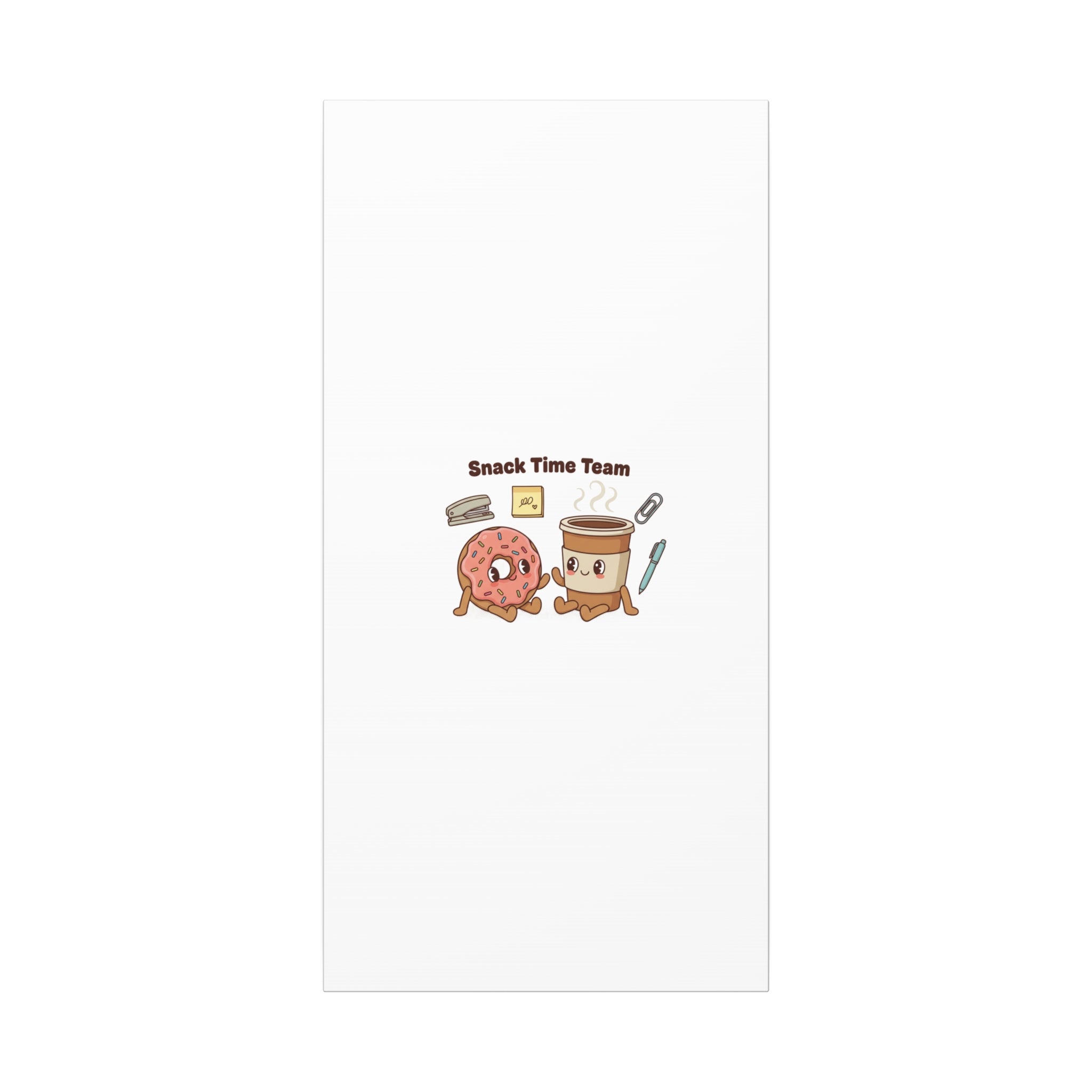 Snack Time Team Canvas | office humor, coffee fuel