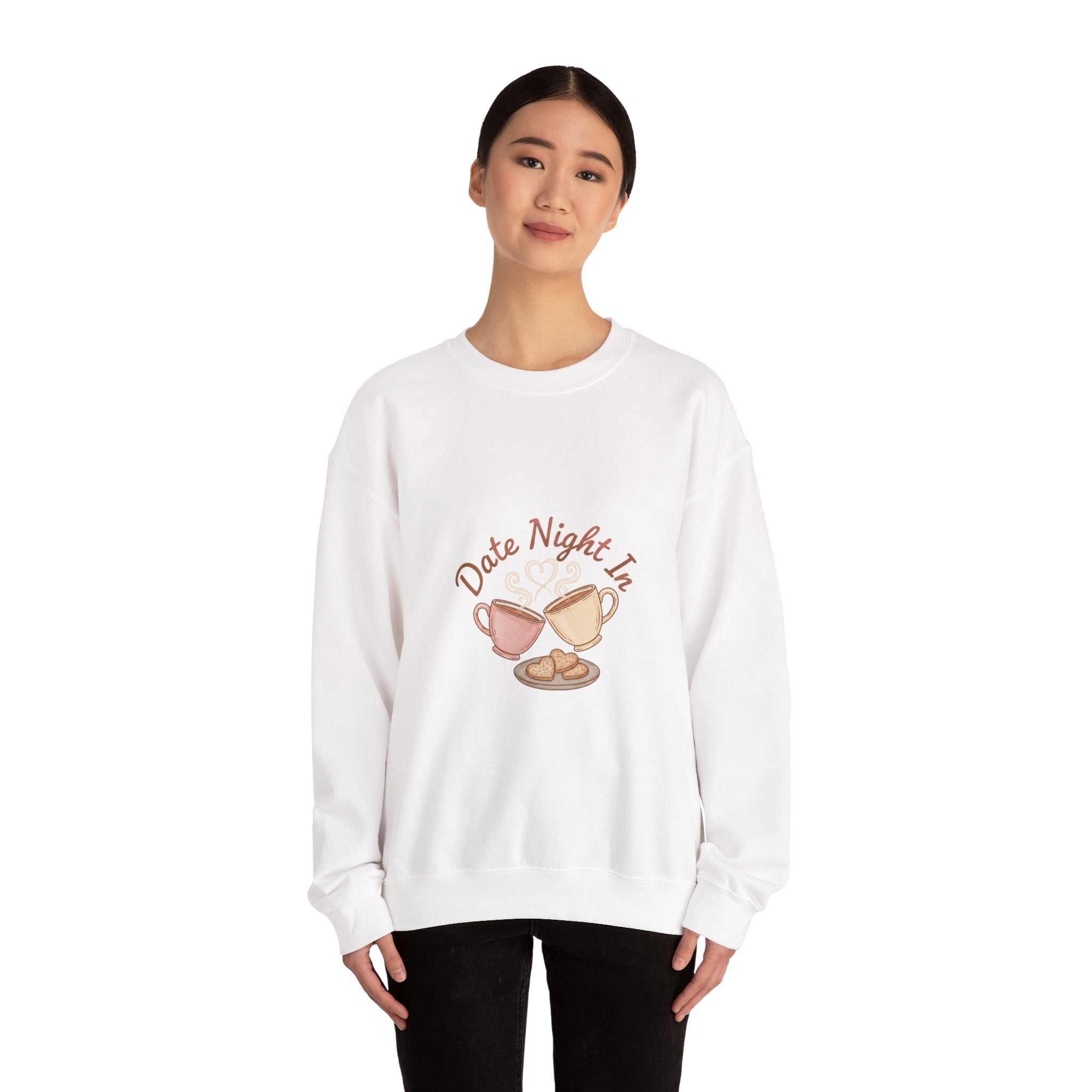 Date Night In Sweatshirt | cozy couple, candlelit snuggle