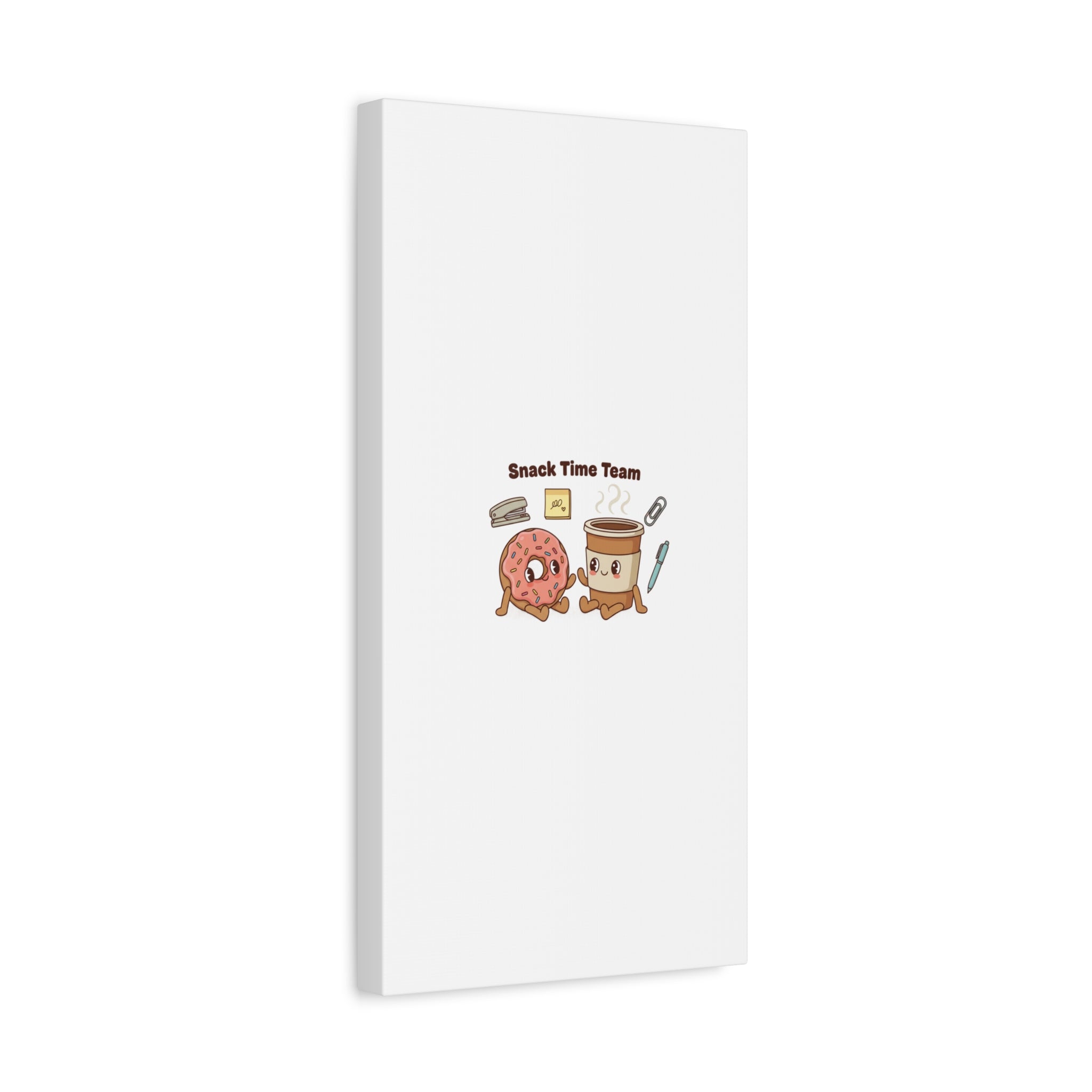 Snack Time Team Canvas | office humor, coffee fuel