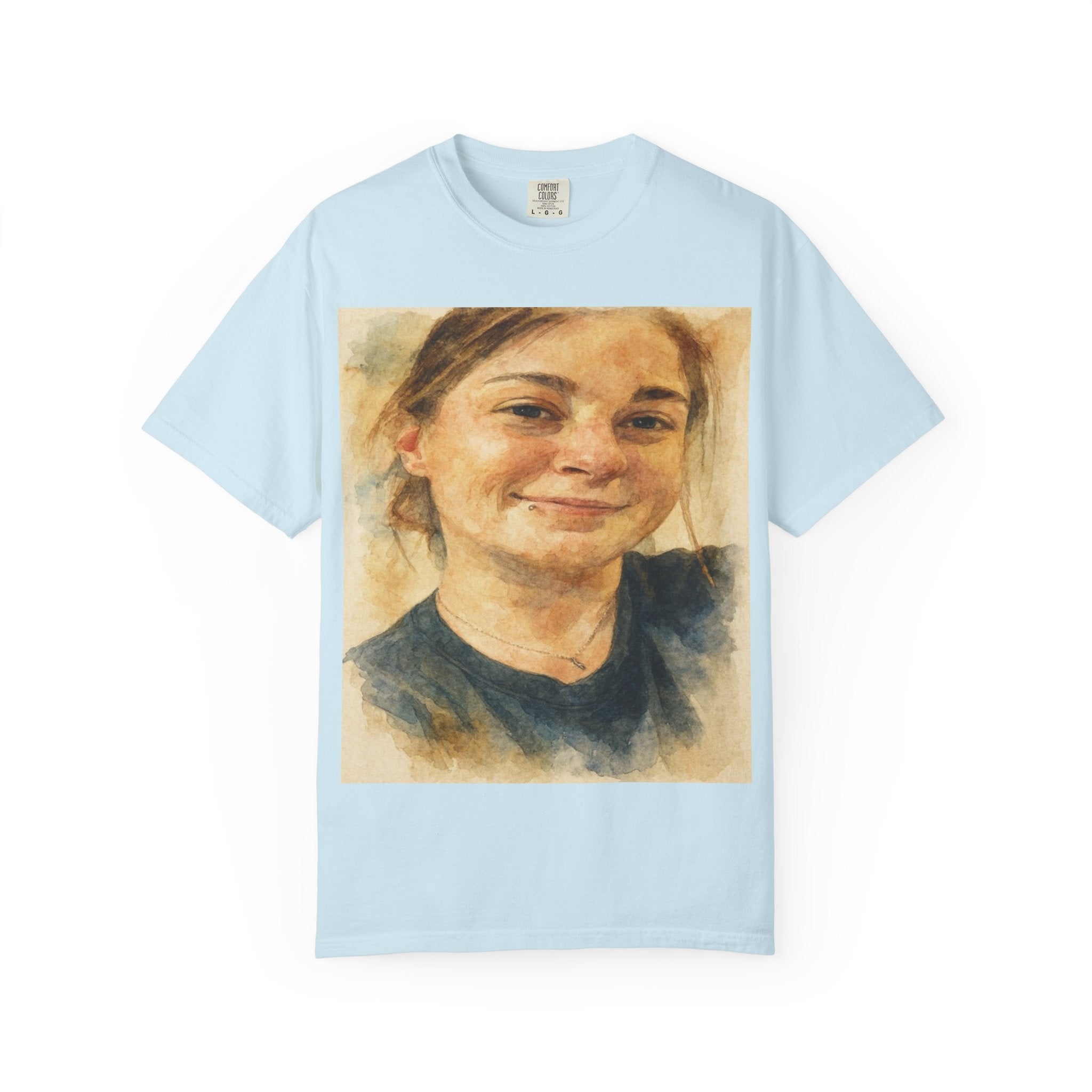 Contemplative Portrait in Watercolor