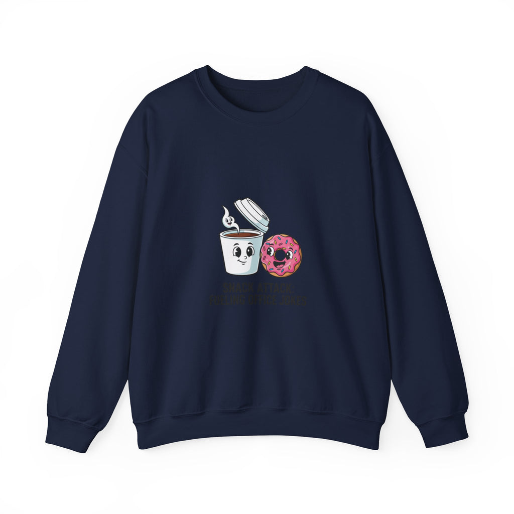 Snack Attack Coffee & Donut Sweatshirt | office humor, meeting memes