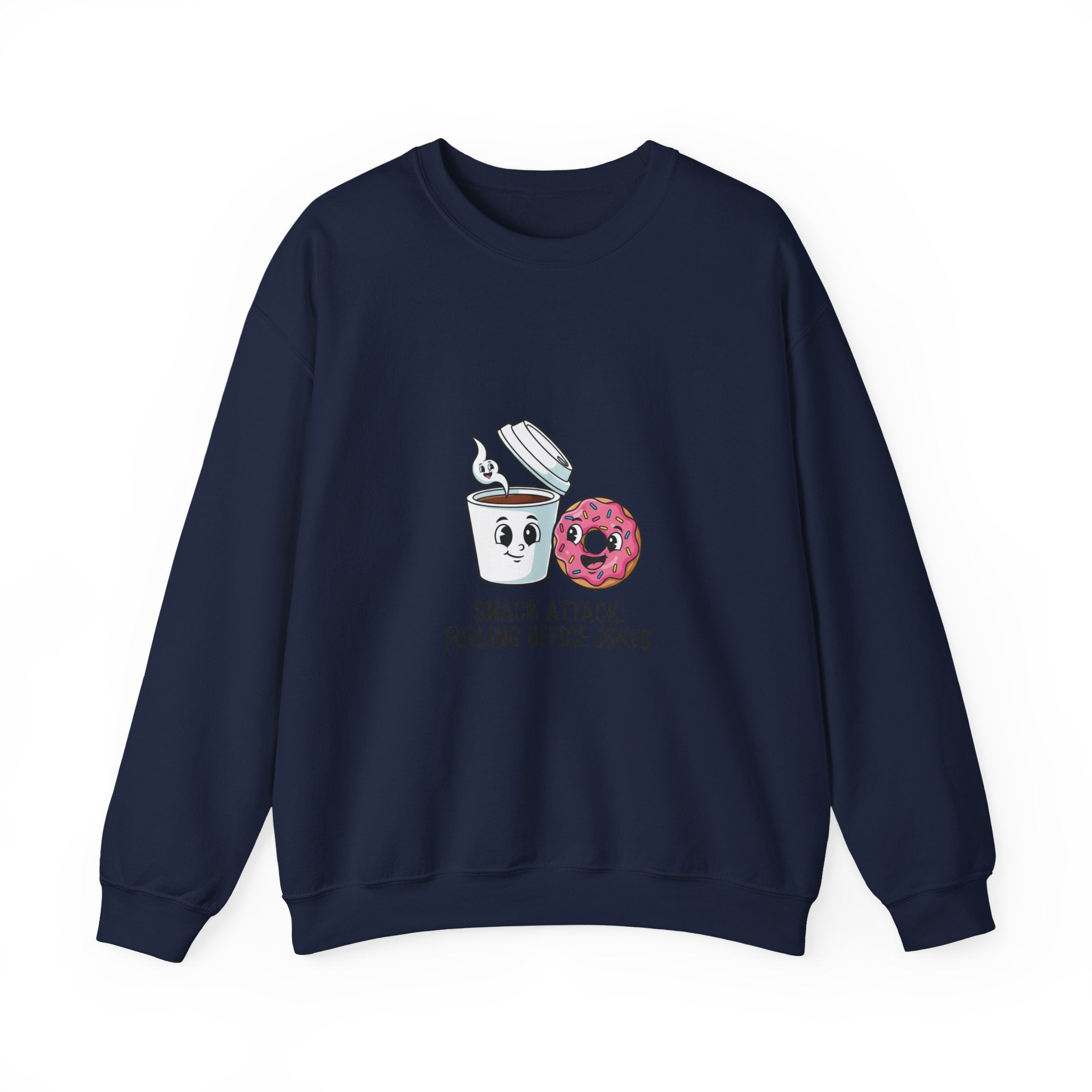 Snack Attack Coffee & Donut Sweatshirt | office humor, meeting memes