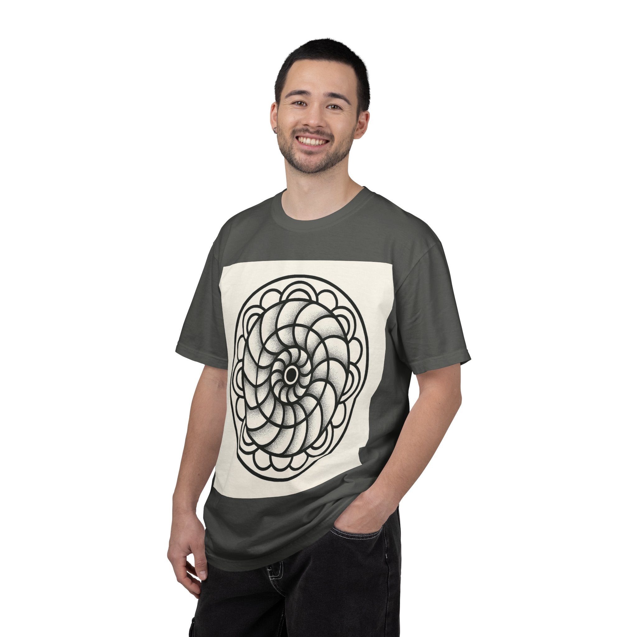 Intricate Black and White Mandala Design