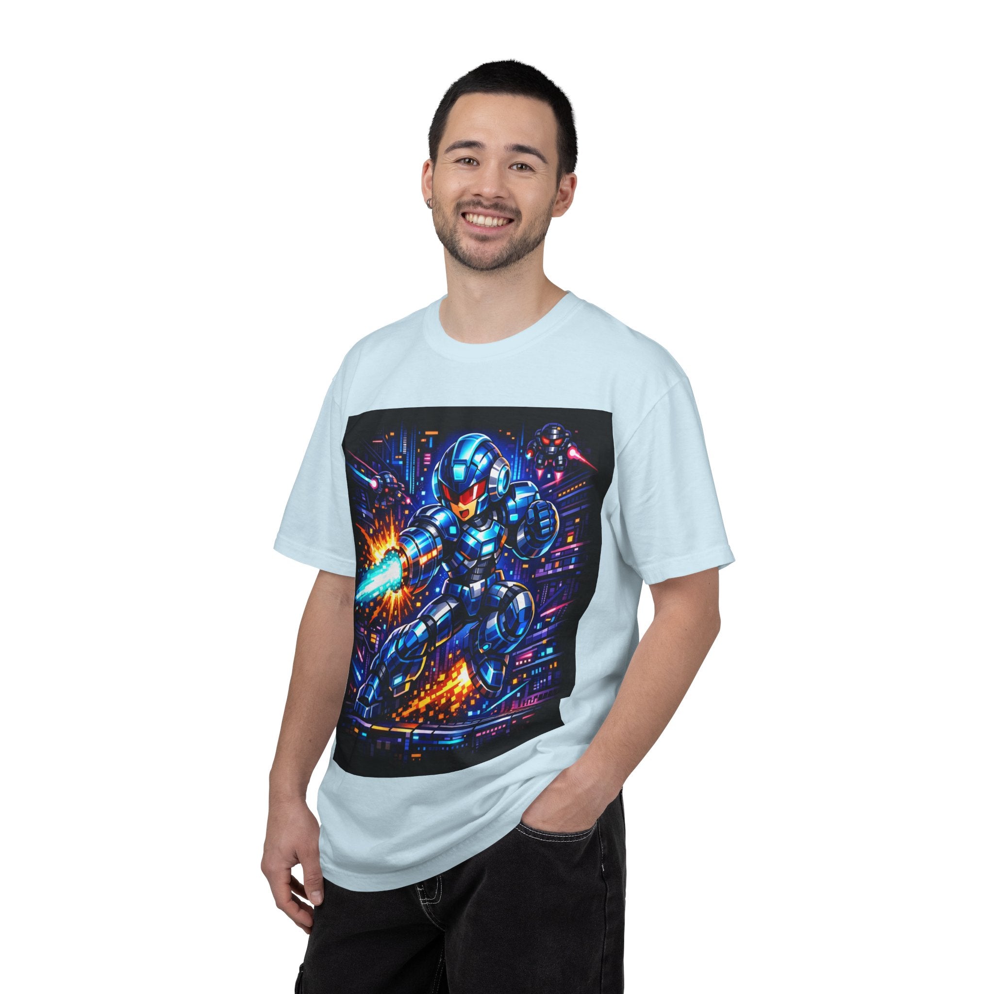 Neon Cyberpunk Robot Battle