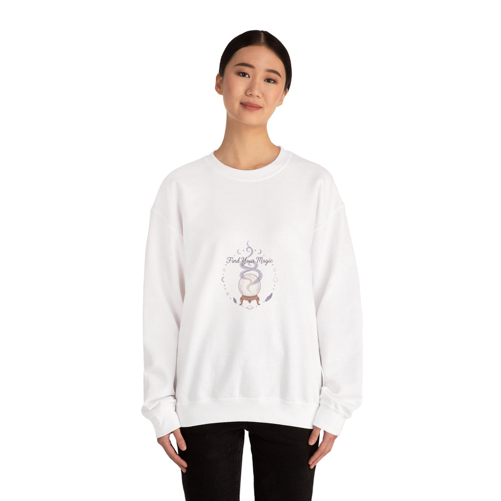 Moon Phase Cauldron Sweatshirt | witchcore, herblore, celestial mystic