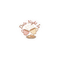 Date Night In Sticker | Cozy Couple, candlelit snuggle kiss-cut sticker
