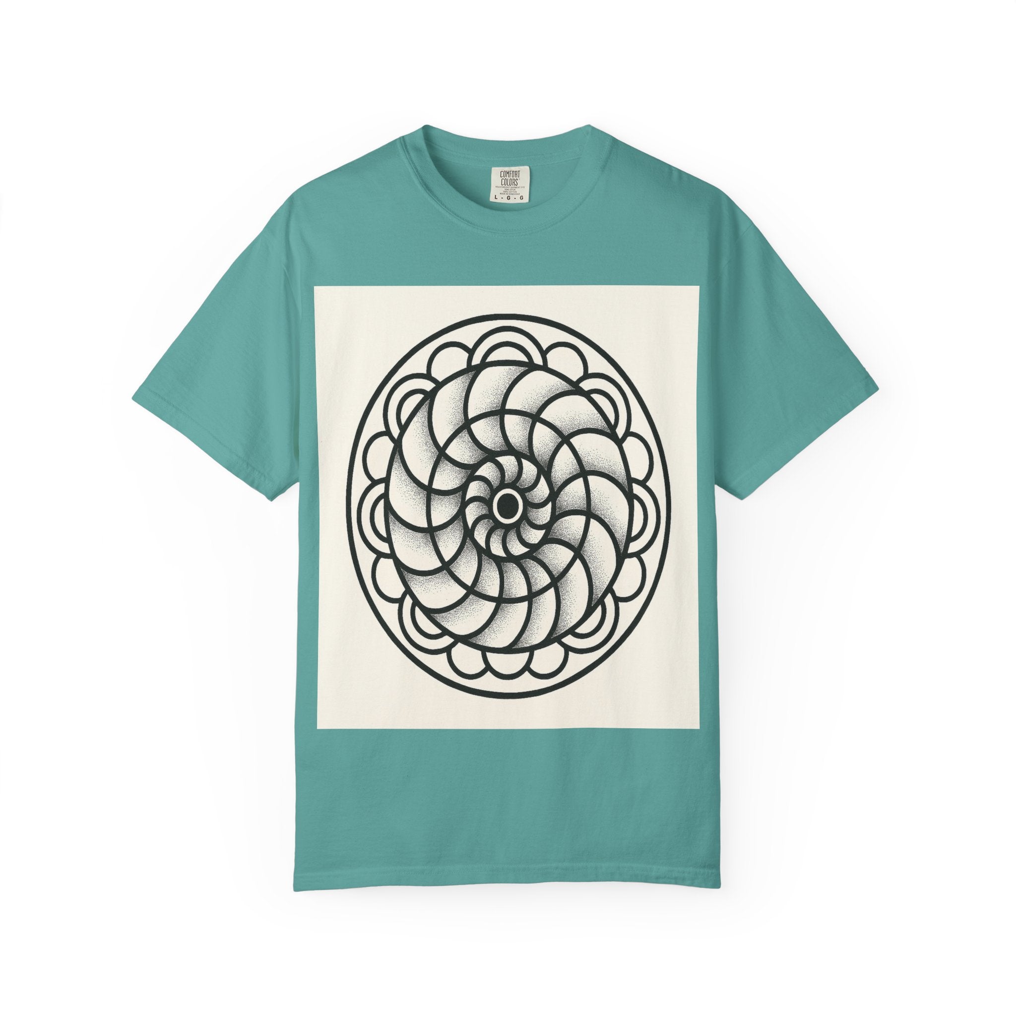 Intricate Black and White Mandala Design