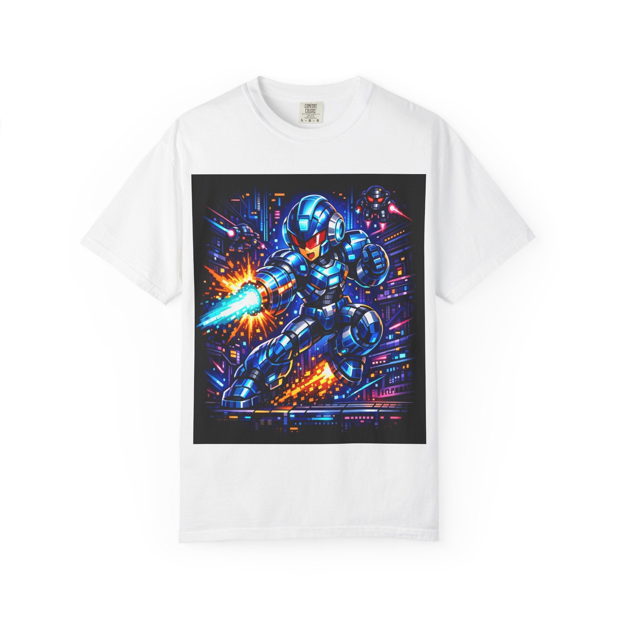 Neon Cyberpunk Robot Battle