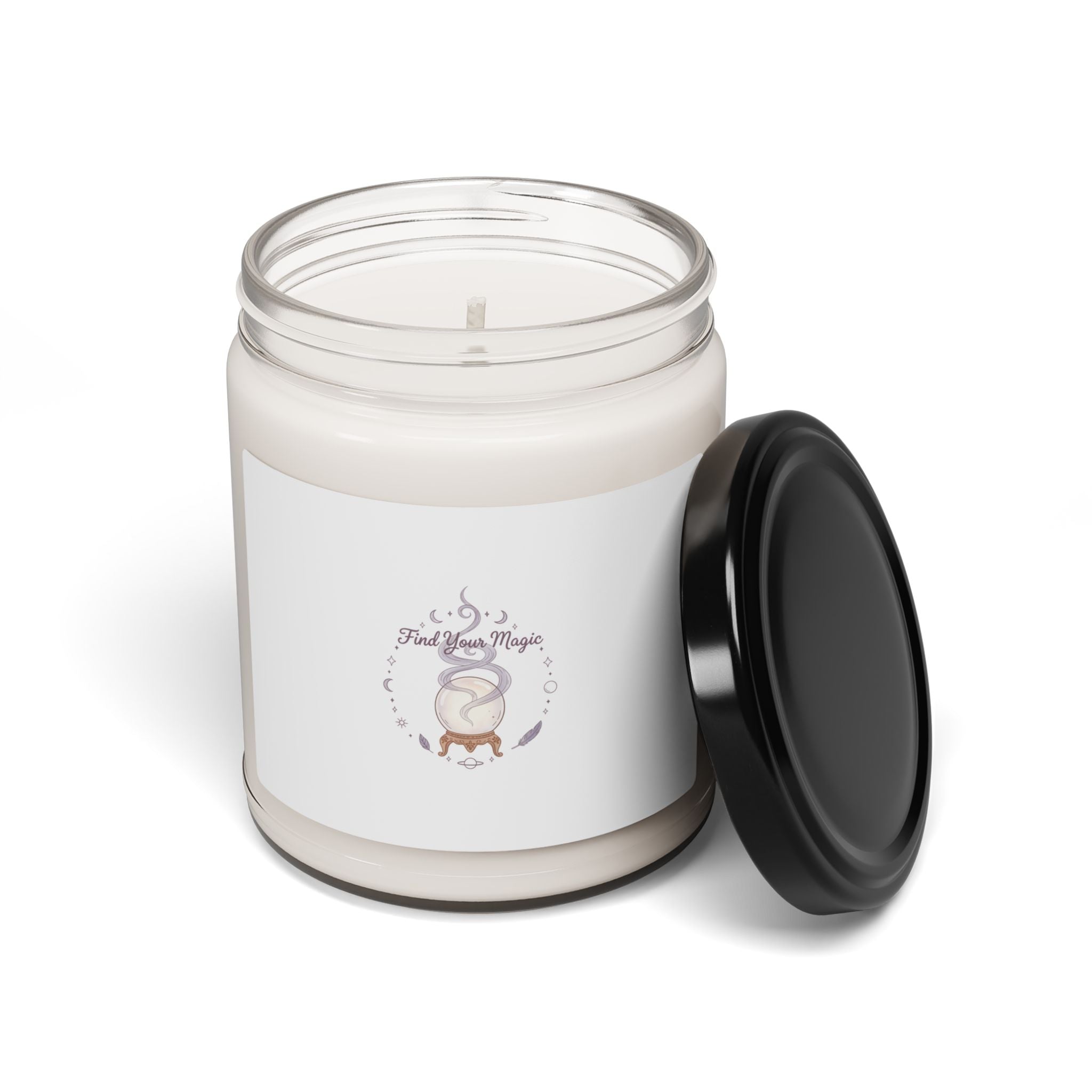 Moon Phase Herbal Soy Candle, Witchcore Mystic | Crystals, Herblore