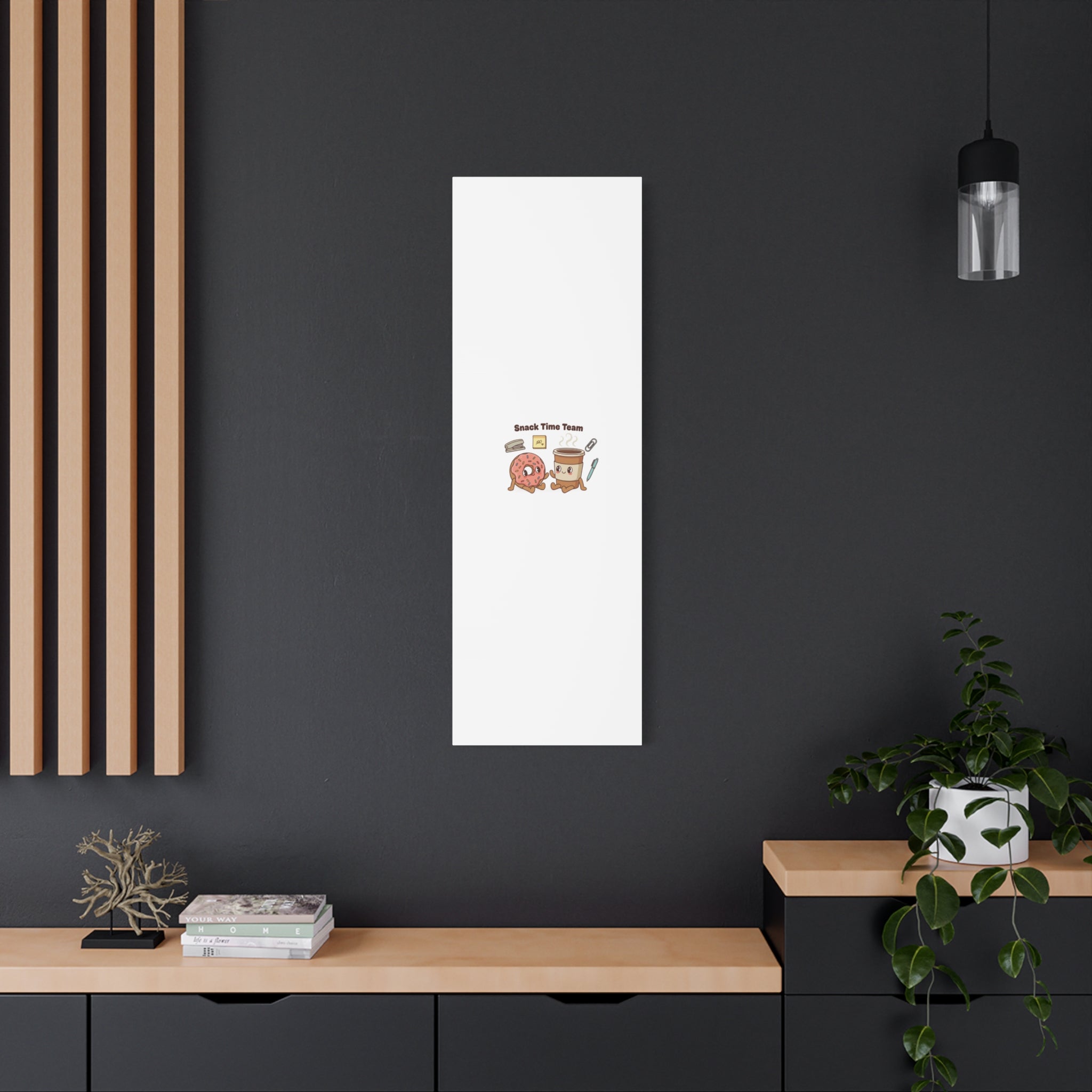Snack Time Team Canvas | office humor, coffee fuel