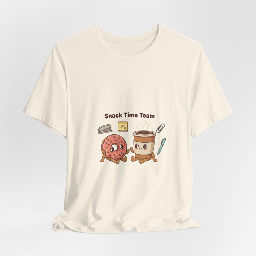 Snack Time Team T-Shirt | Office Humor, Coffee Fuel, Meeting Memes