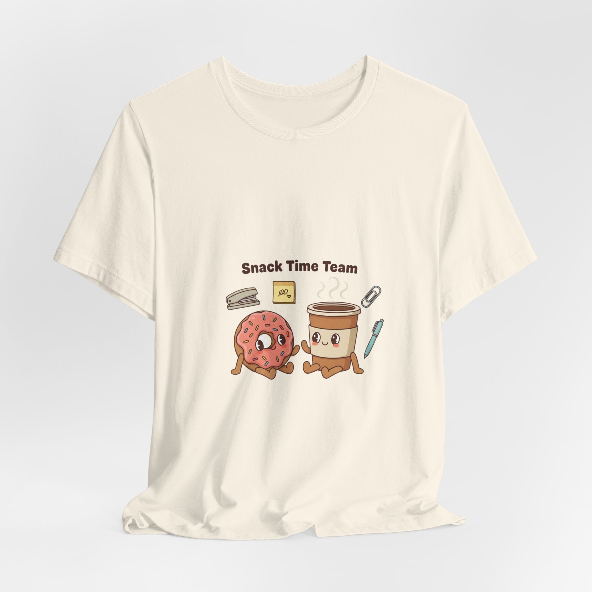 Snack Time Team T-Shirt | Office Humor, Coffee Fuel, Meeting Memes