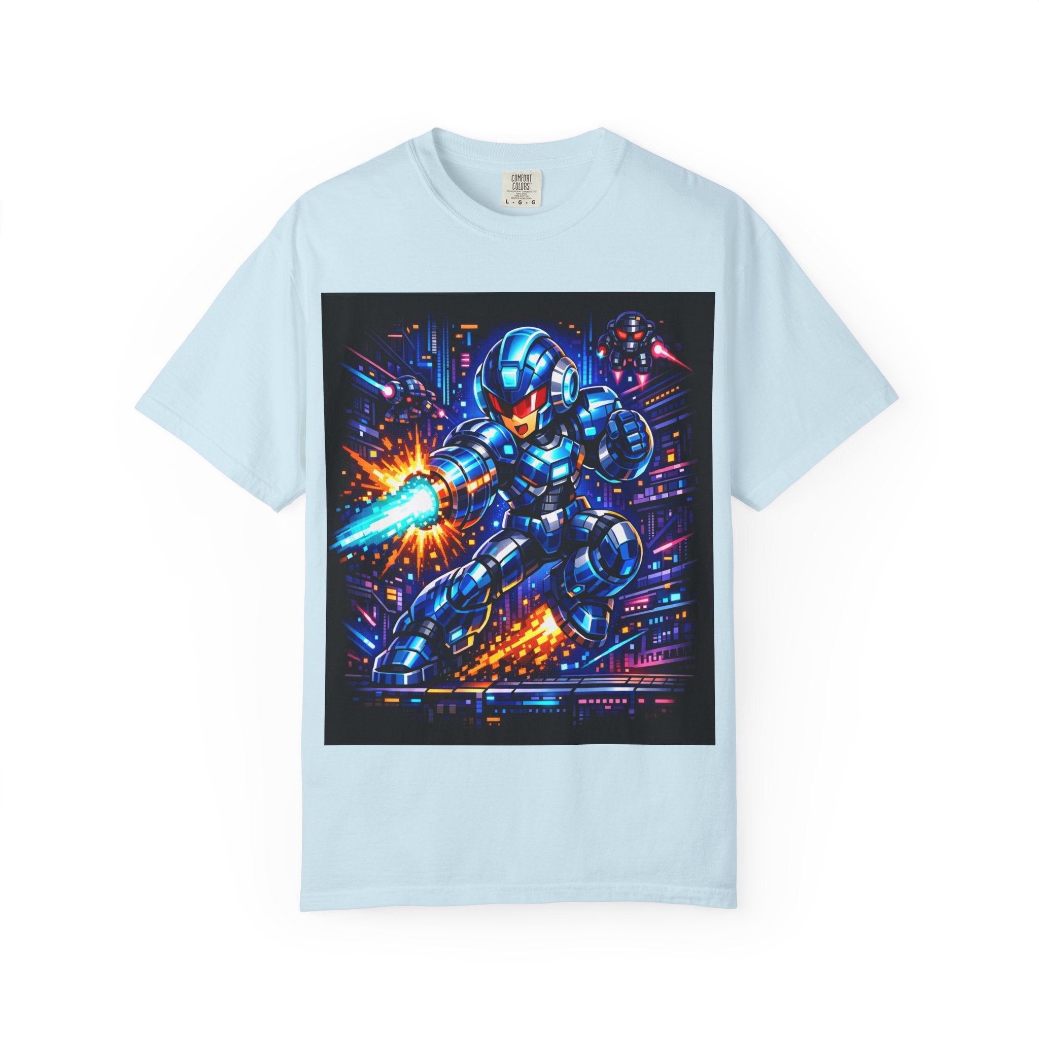 Neon Cyberpunk Robot Battle