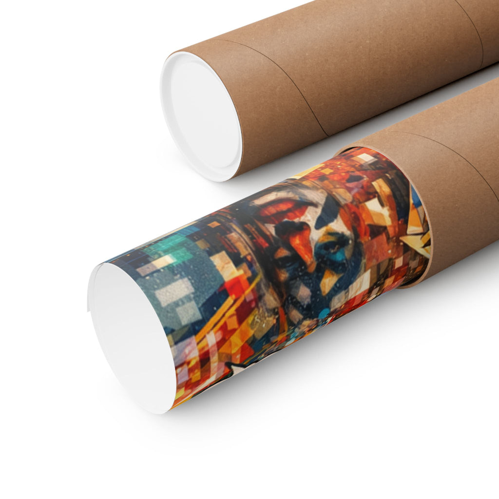 Collage Art Poster — Pop Culture & Classical Montage Matte Vertical Print