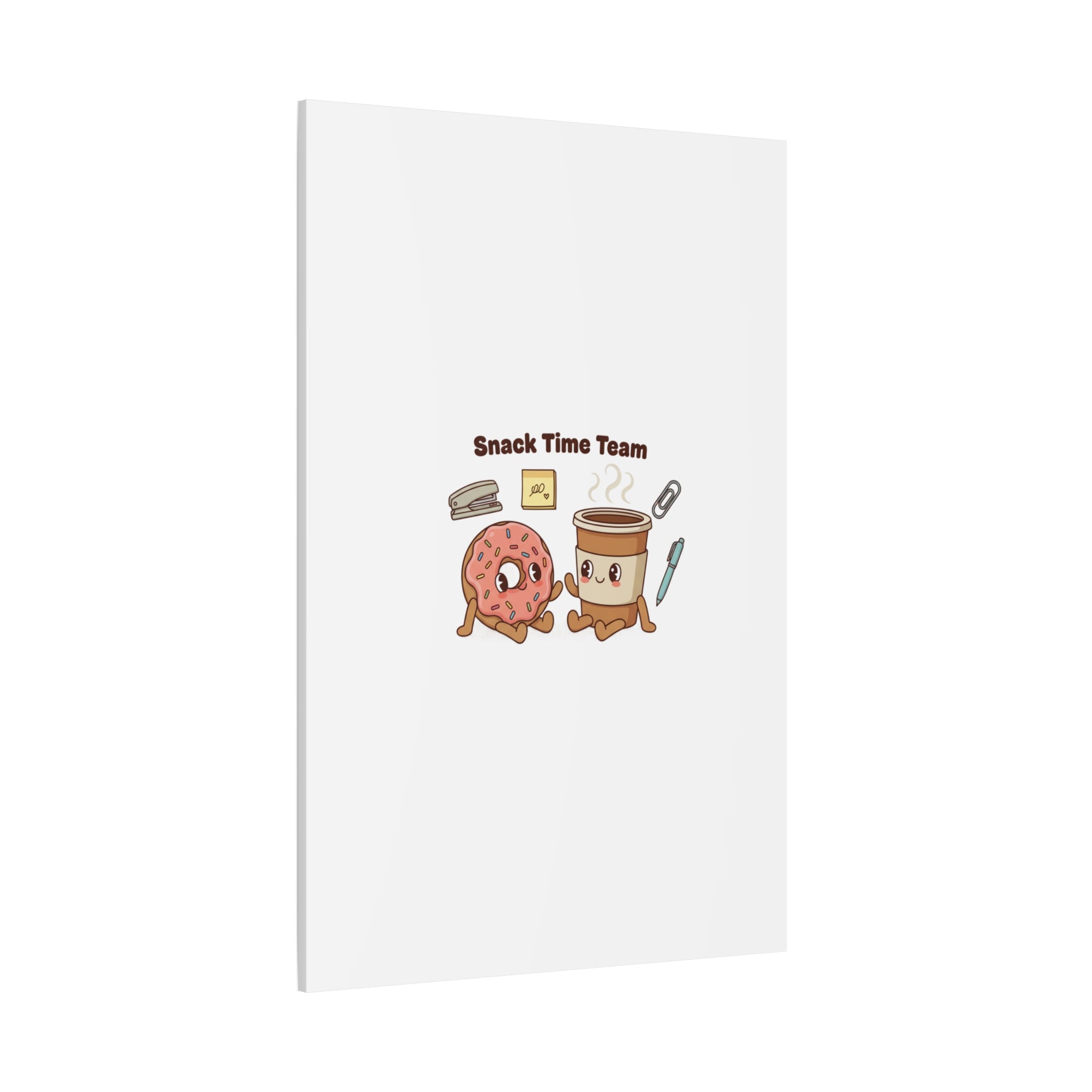 Snack Time Team Canvas | office humor, coffee fuel