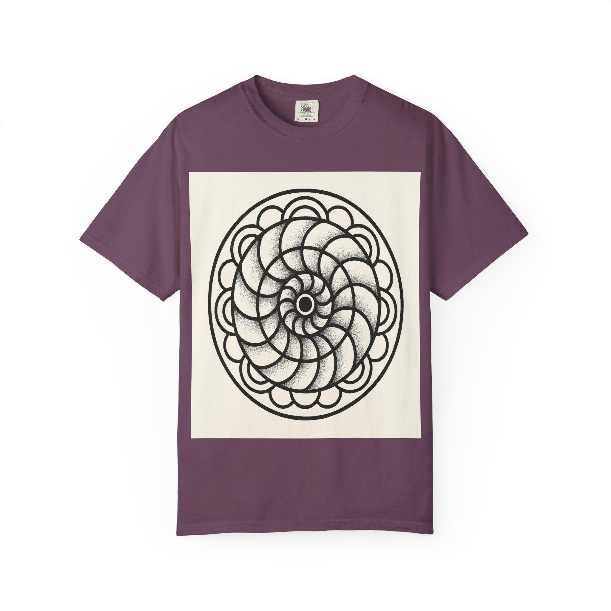 Intricate Black and White Mandala Design