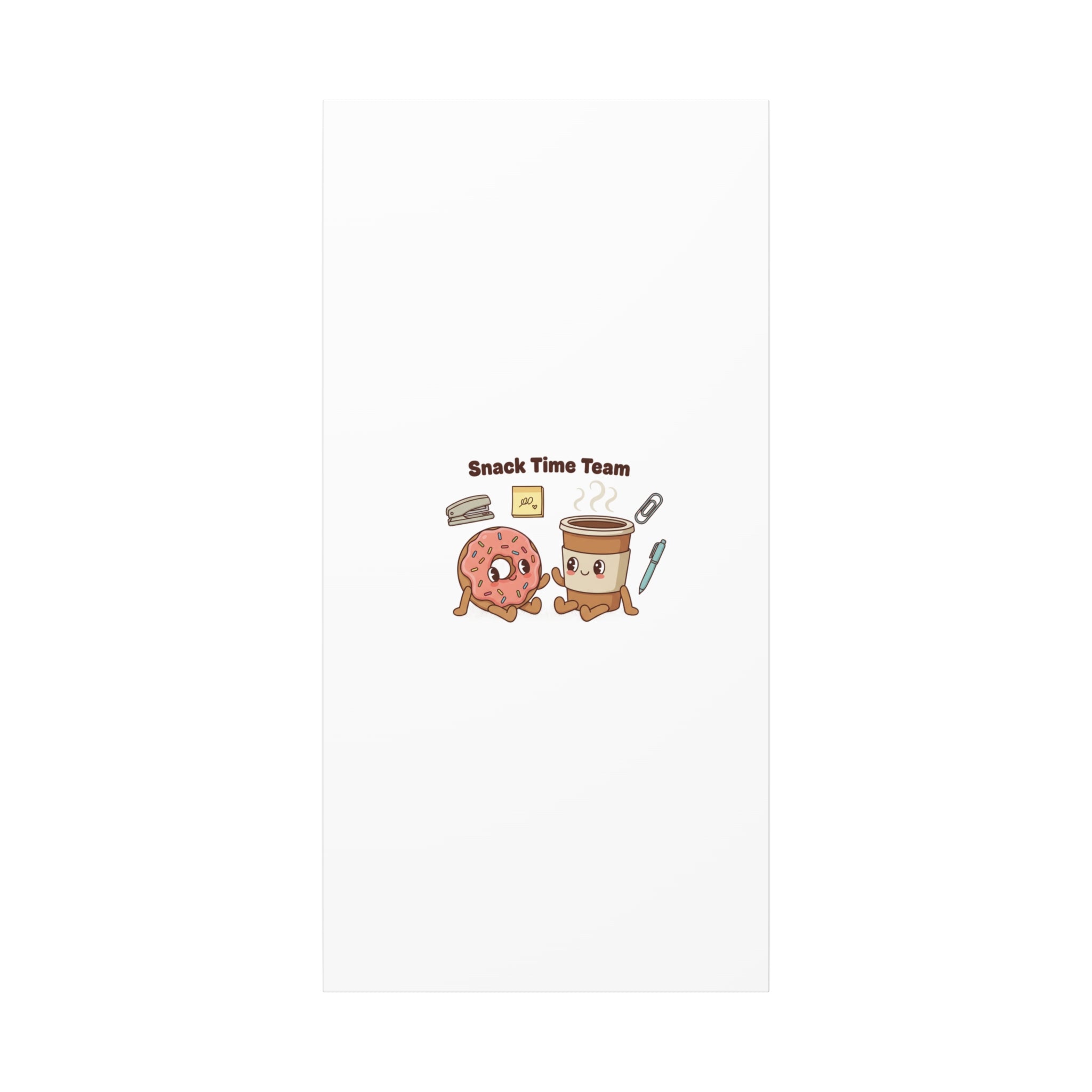 Snack Time Team Canvas | office humor, coffee fuel