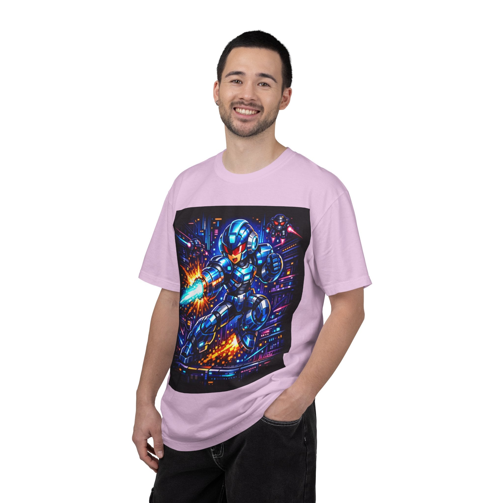 Neon Cyberpunk Robot Battle