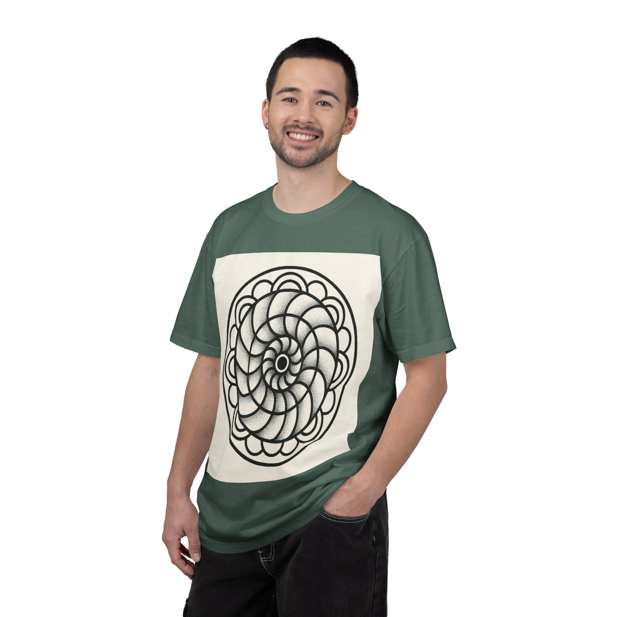 Intricate Black and White Mandala Design