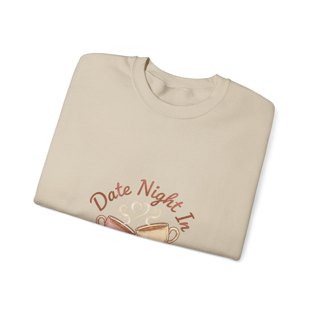 Date Night In Sweatshirt | cozy couple, candlelit snuggle