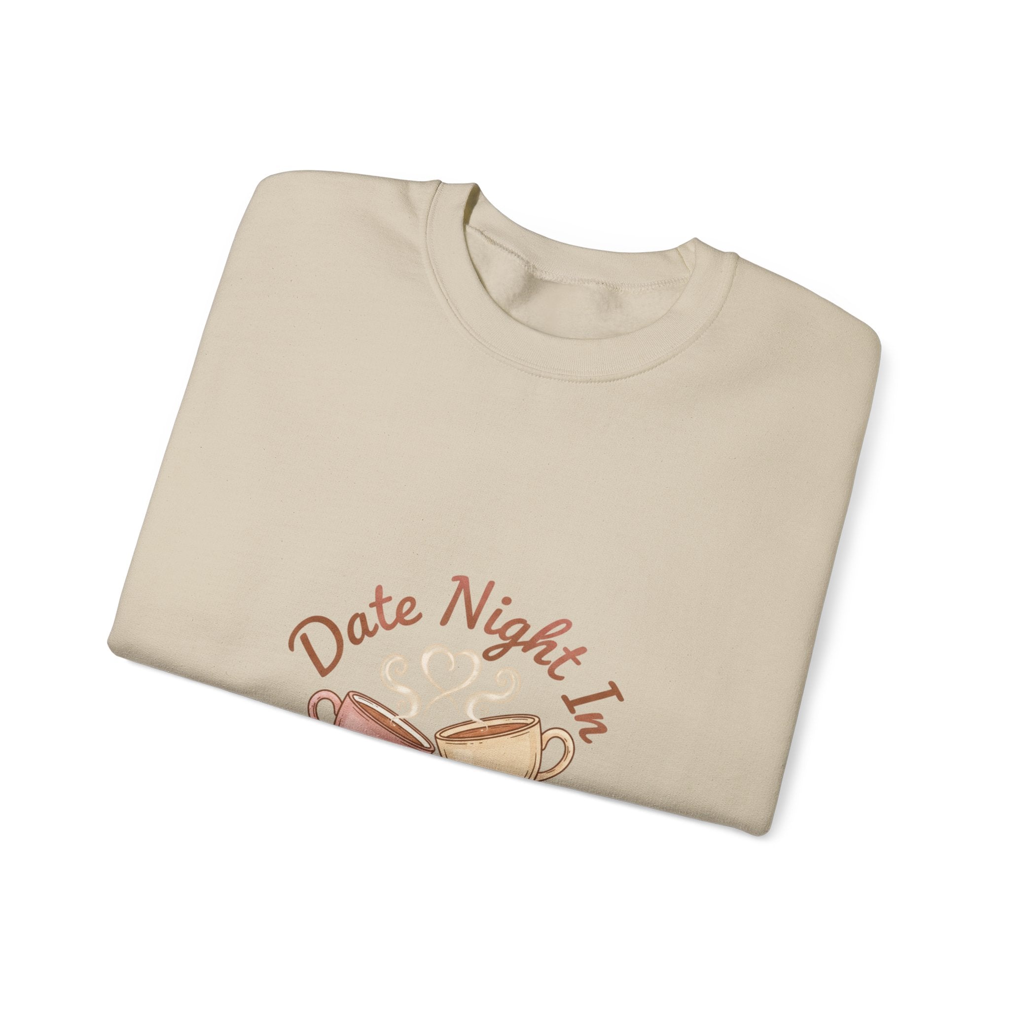 Date Night In Sweatshirt | cozy couple, candlelit snuggle