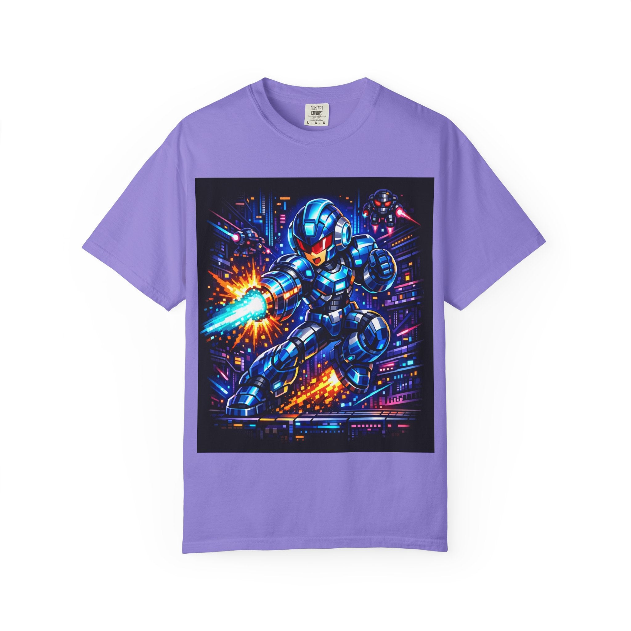 Neon Cyberpunk Robot Battle