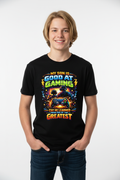 Gaming Dad T-Shirt Youth Blonde Boy Mockup