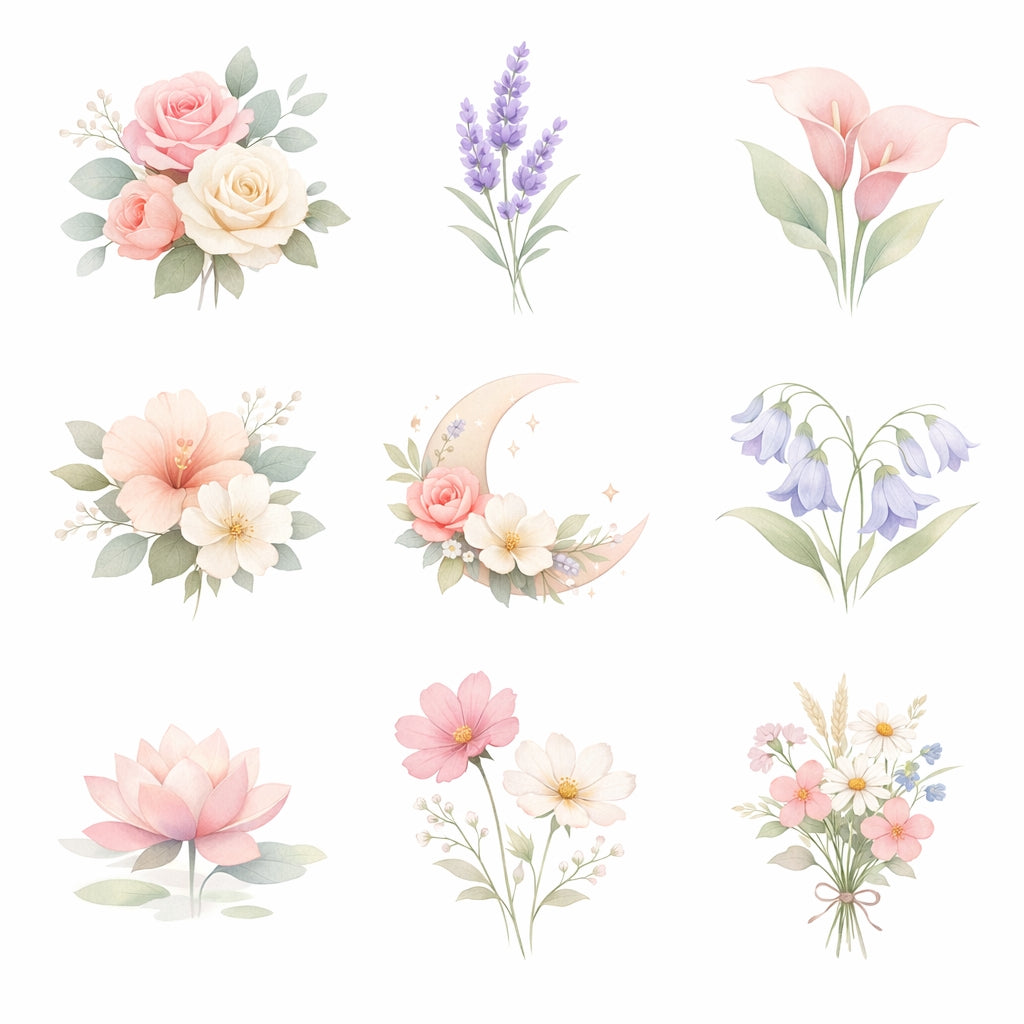 Pastel Rose Bouquet T-Shirt